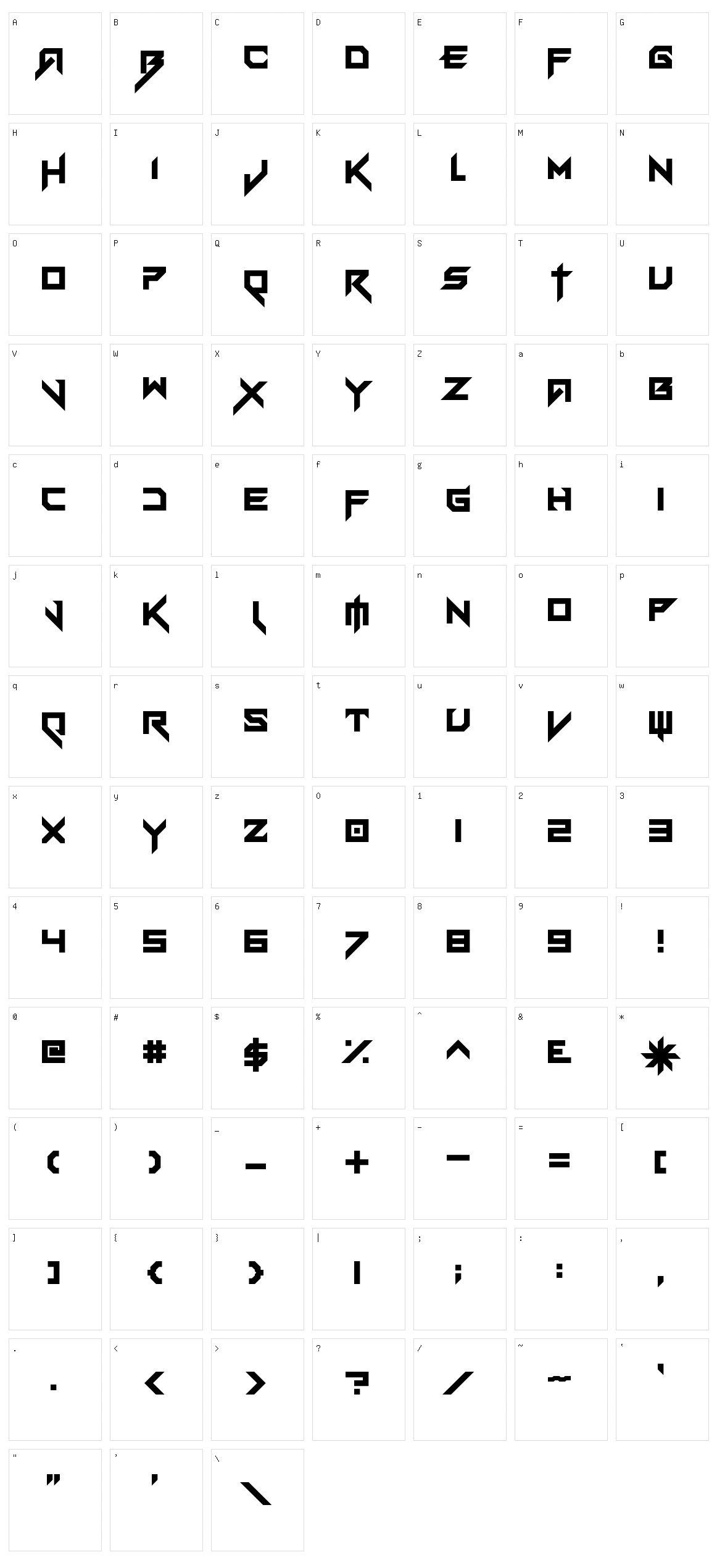 Vermin Vibes eX Character Set