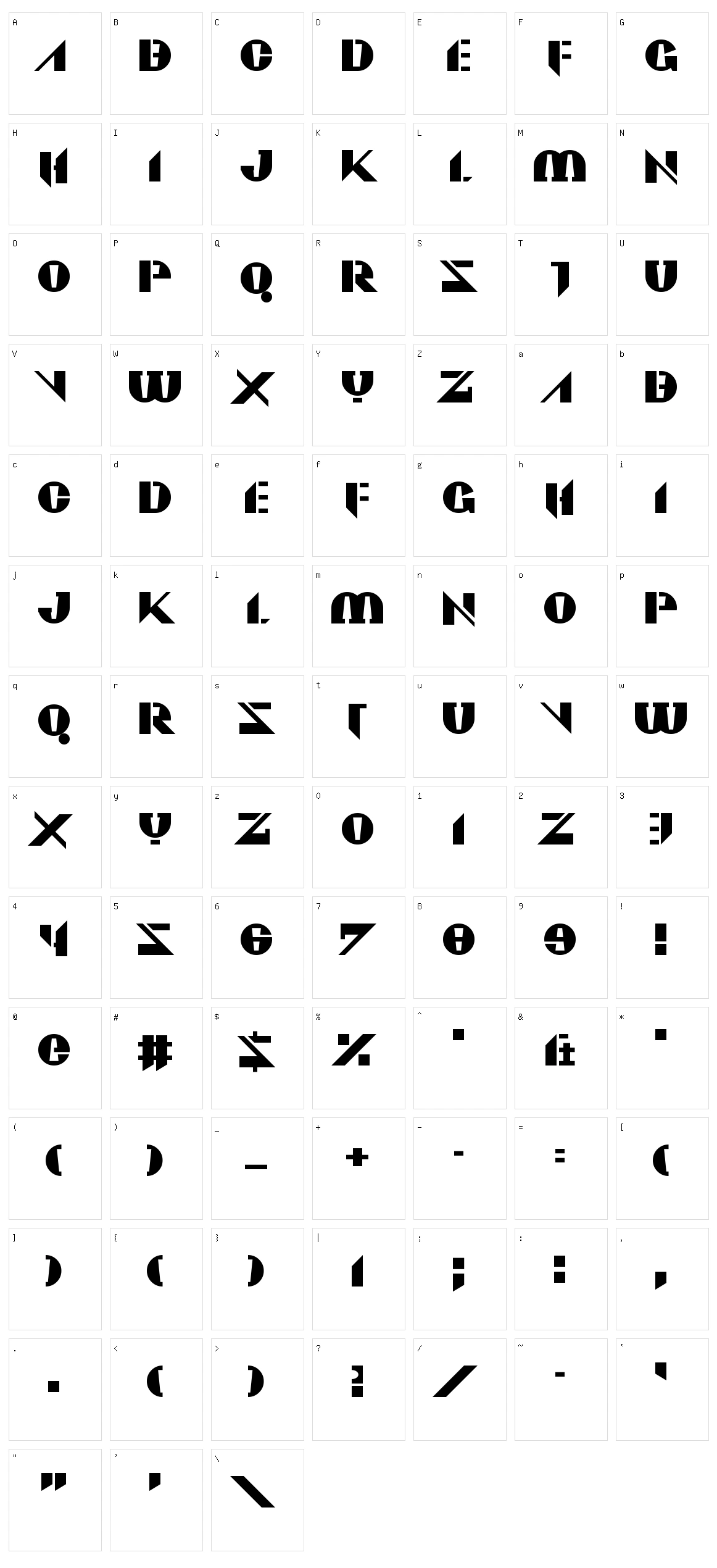 Viadukt Character Set