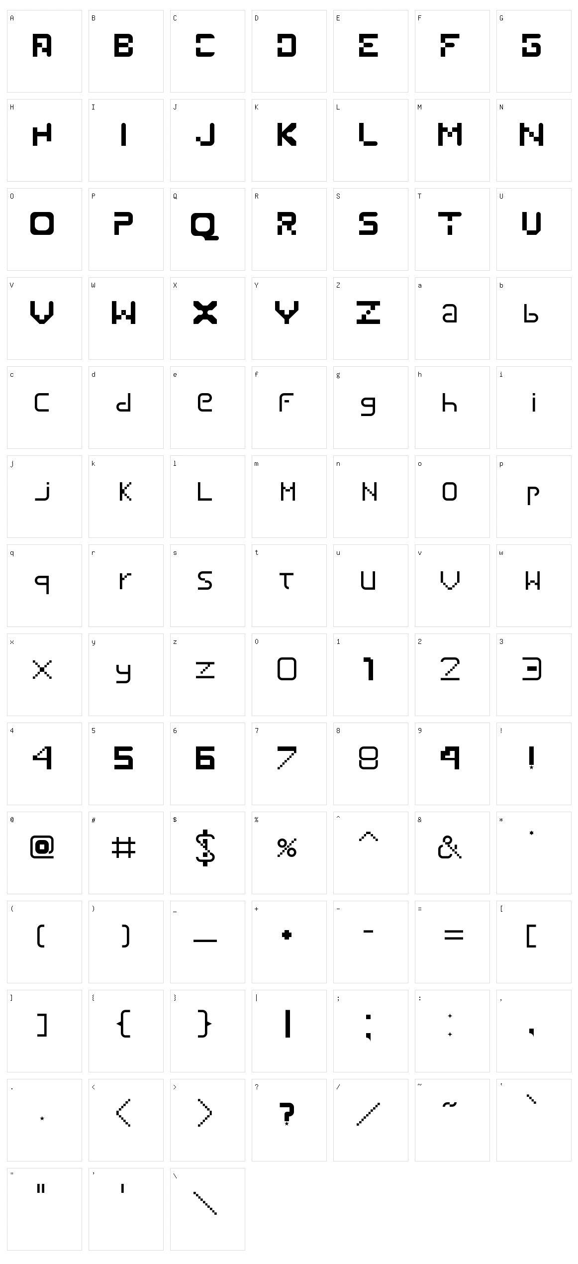 Viktribe Character Set