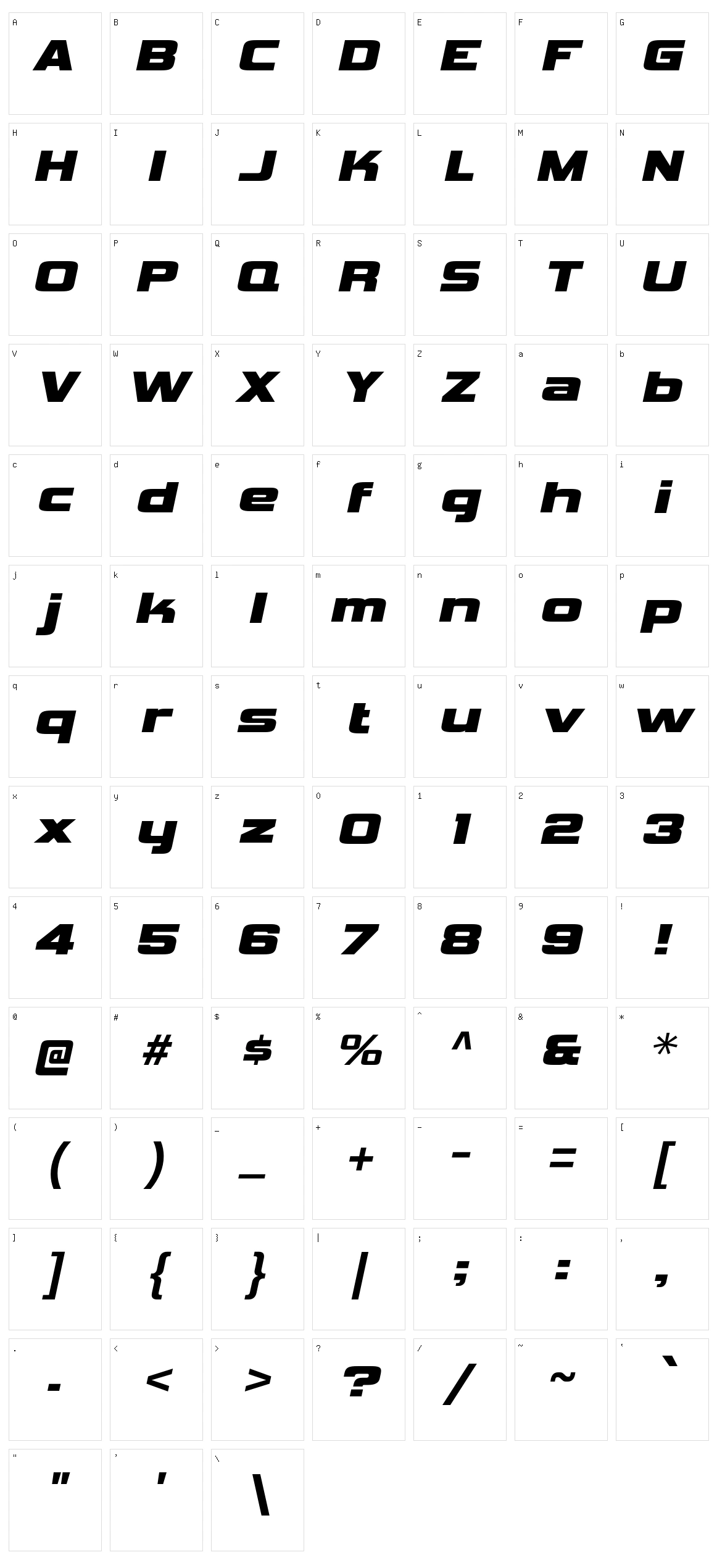 Vipnagorgialla Character Set