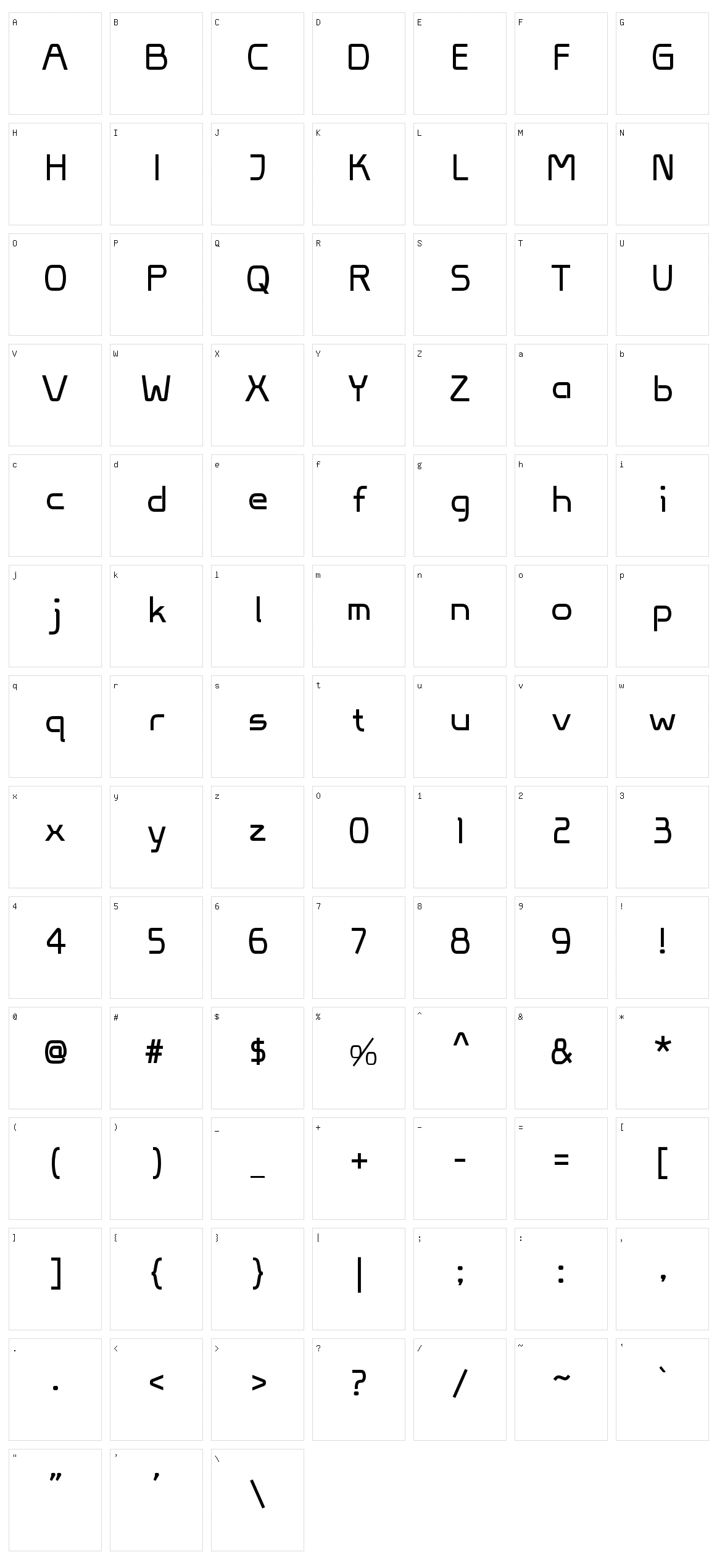 Viva Persib Character Set