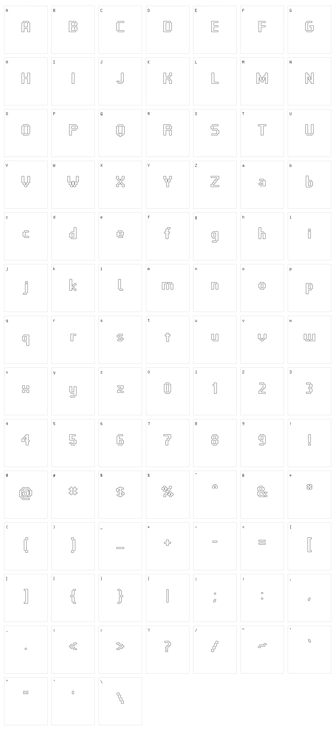 VP Pixel Pro Character Set