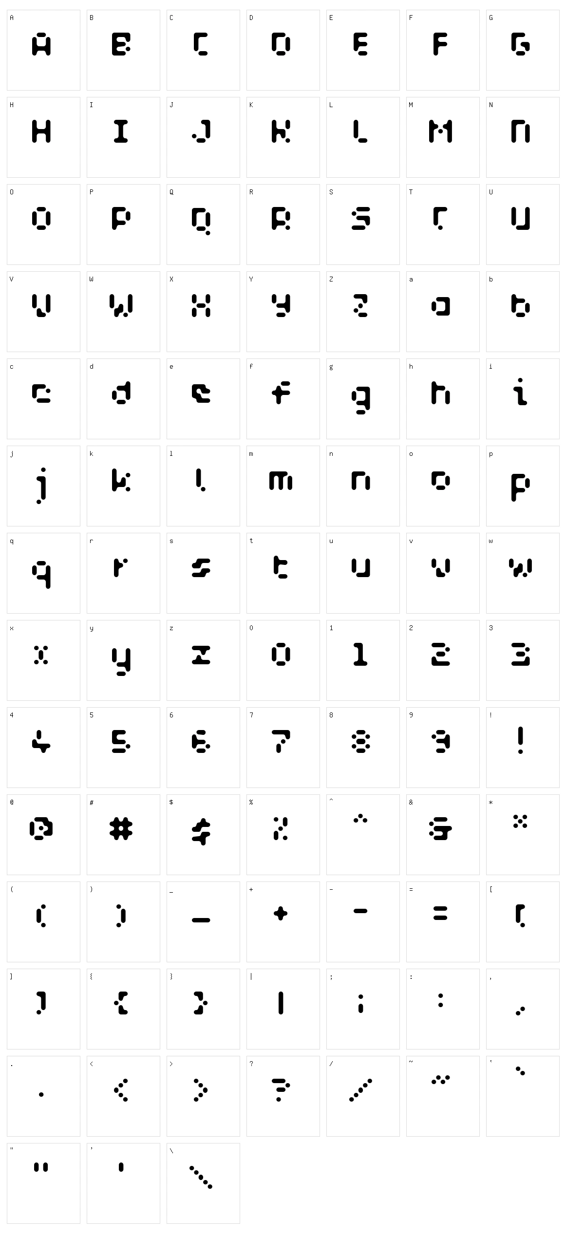 WC AquaBlues Bta Character Set