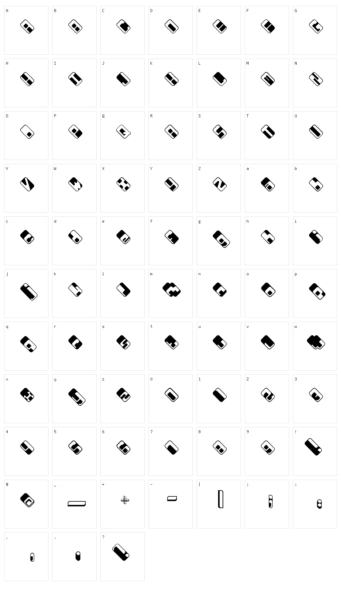 Wdrop07 Character Set