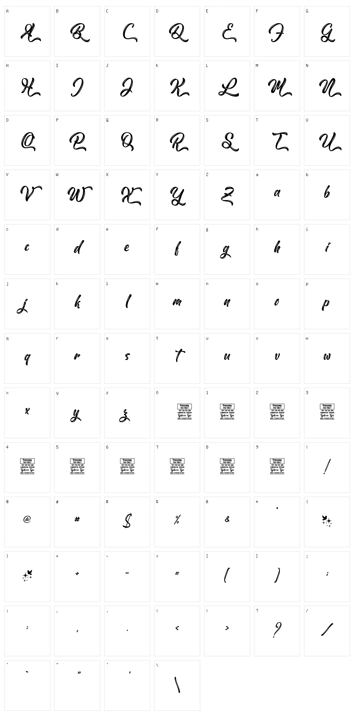 Heavenly Christmas Character Set