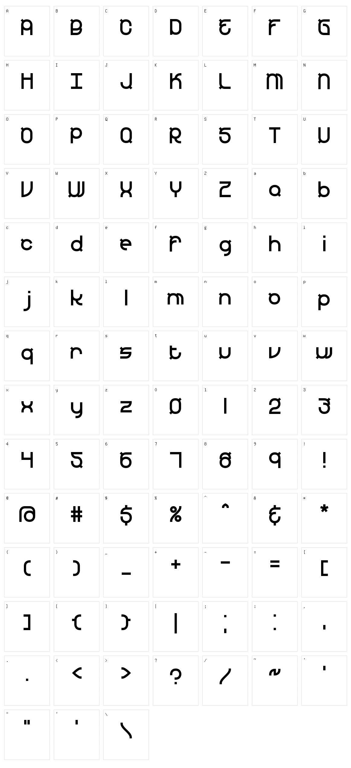 Yearend Character Set