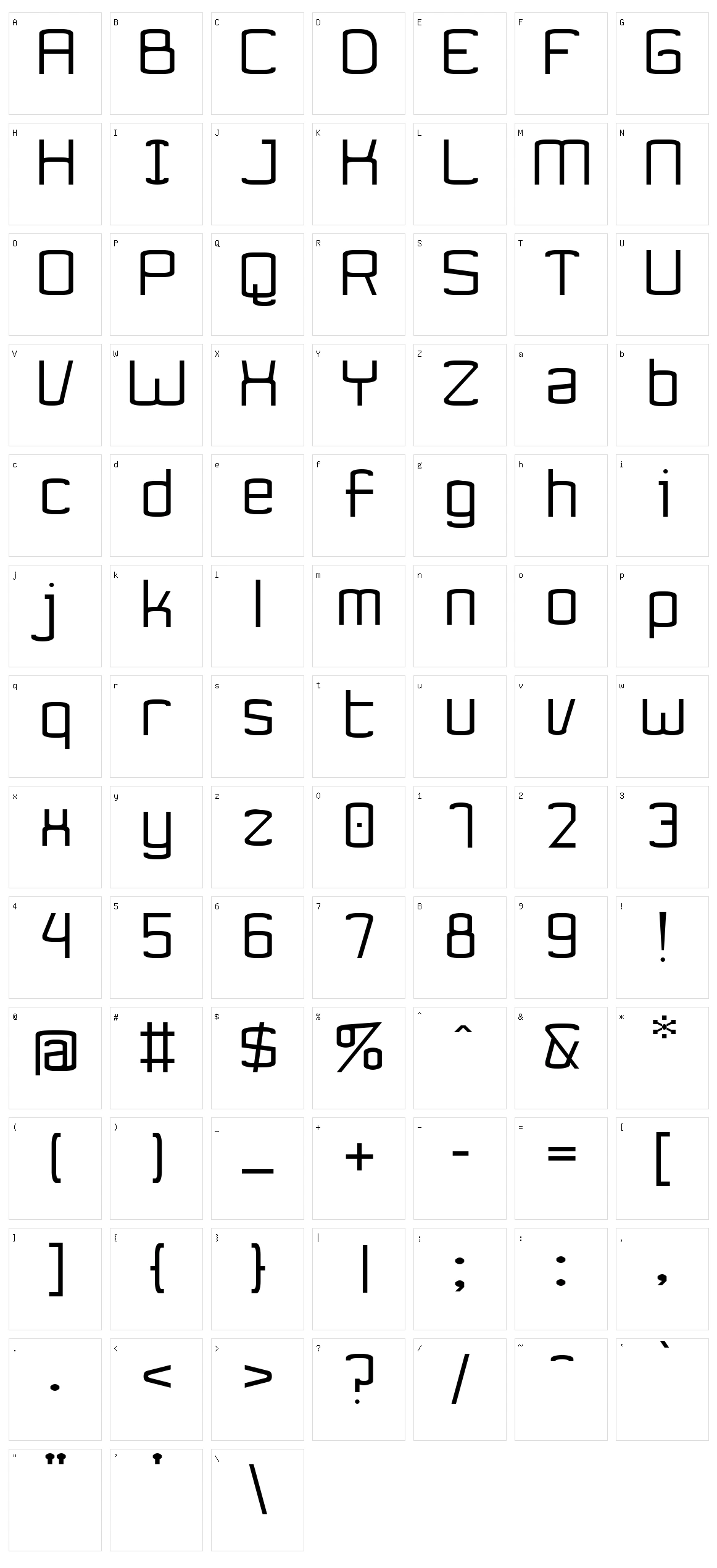 Ynnovatta Character Set