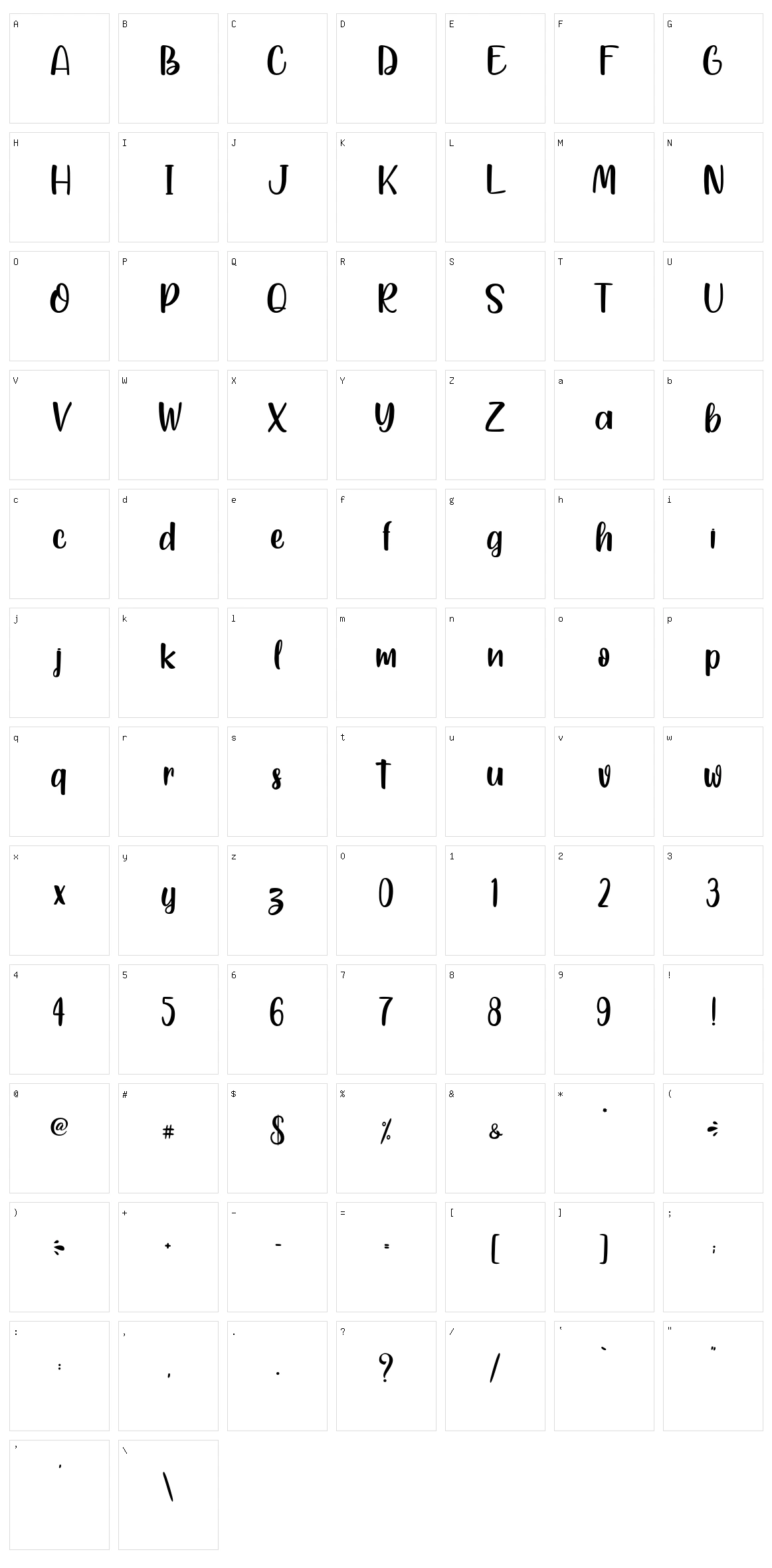 Yellow Rabbit Character Set
