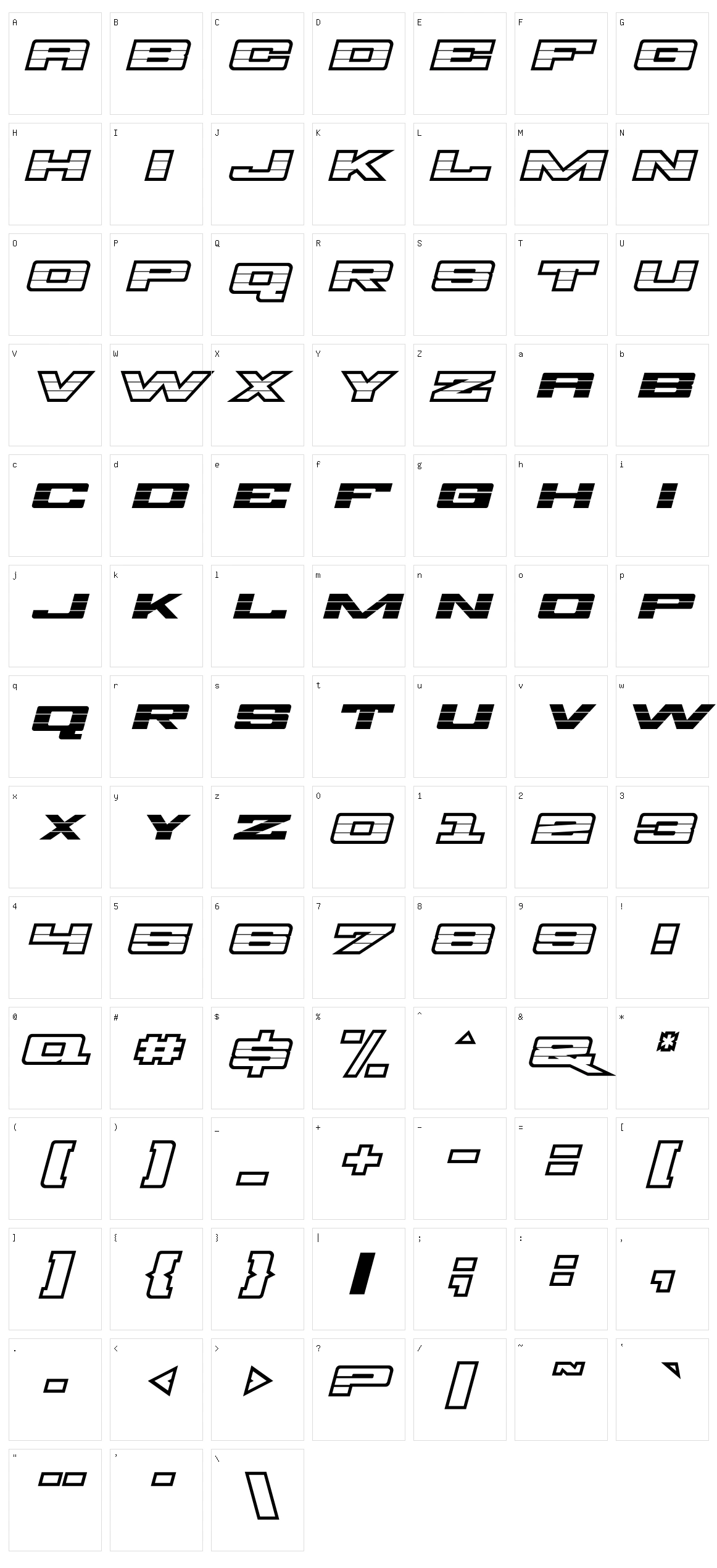 Z28 Character Set