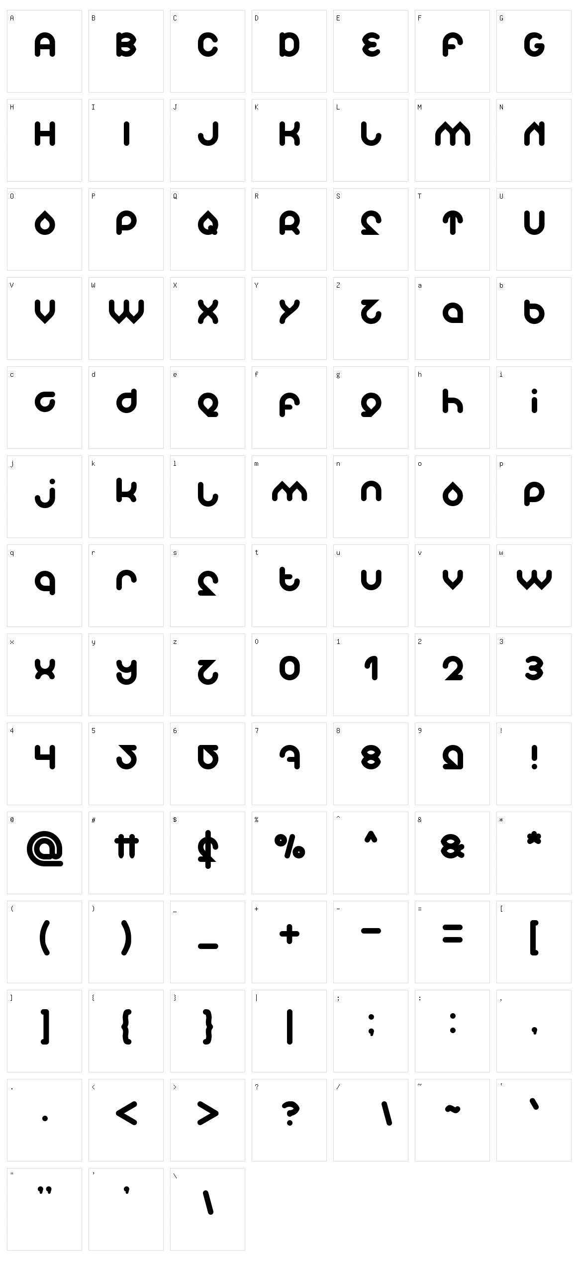 Znowwhite Character Set