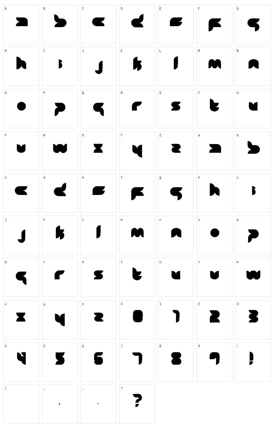 Zon Character Set