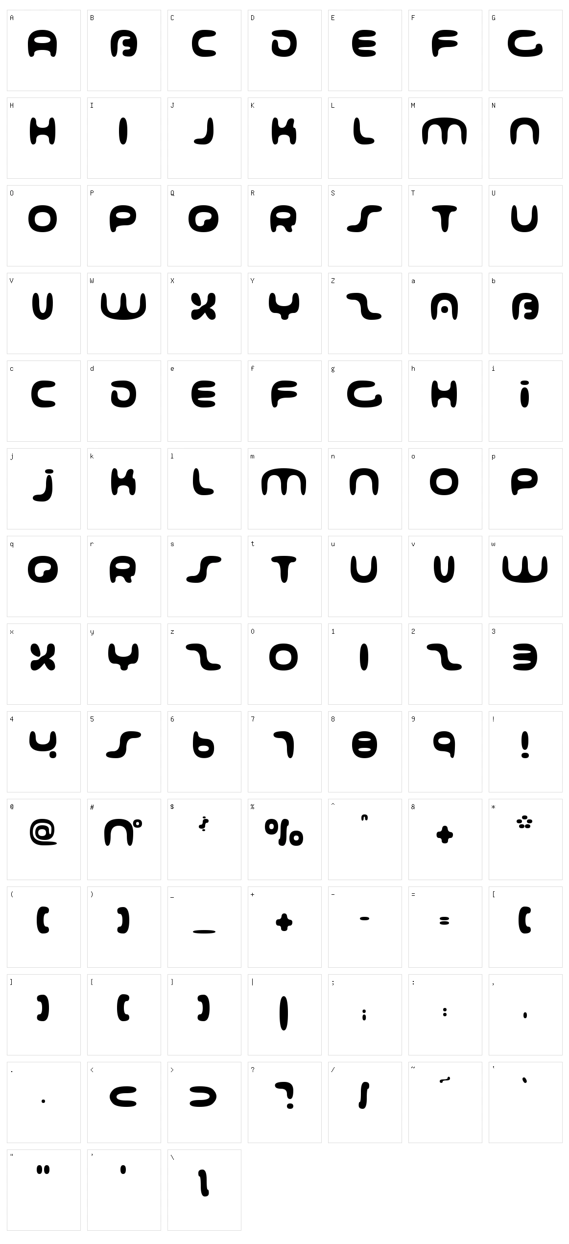 001 Interstellar Log Character Set