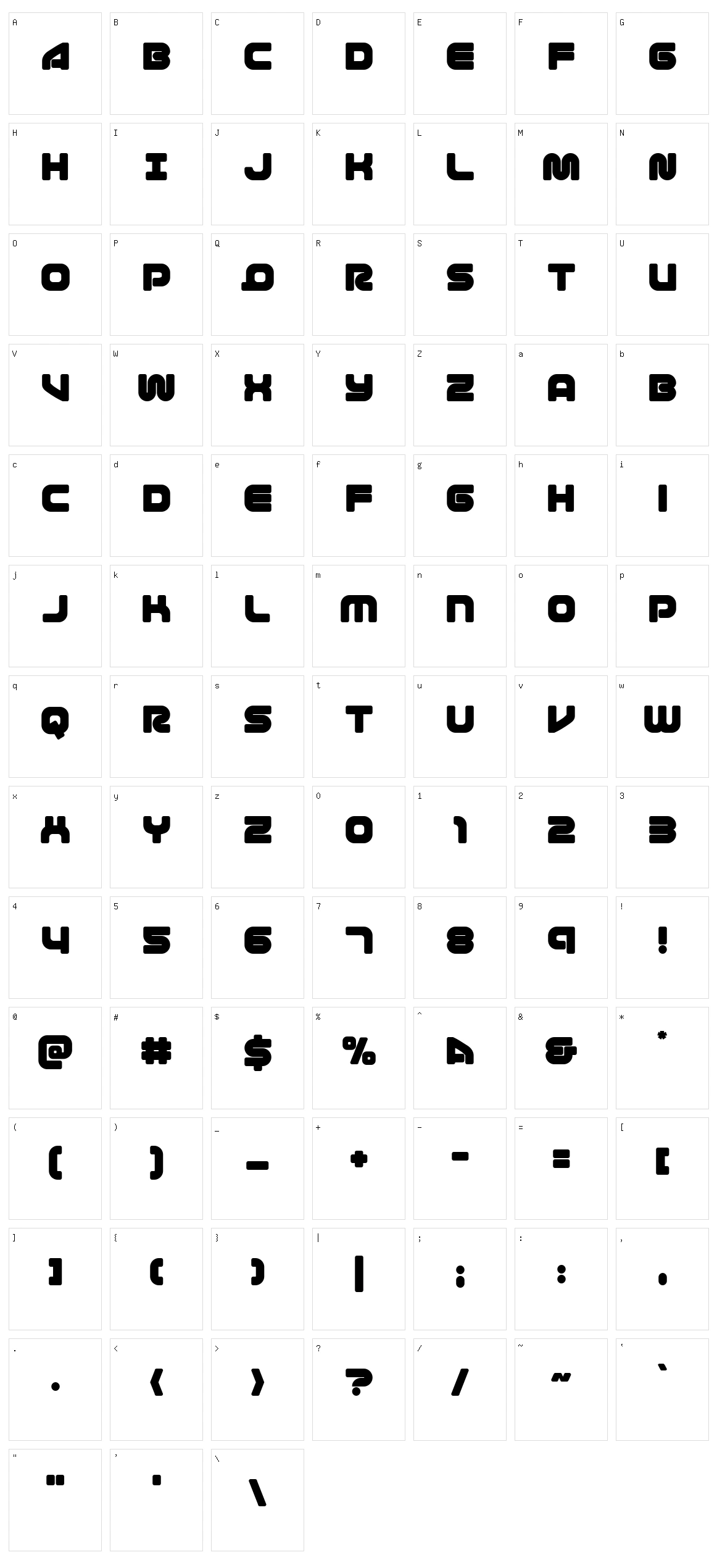 1st Enterprises Character Set