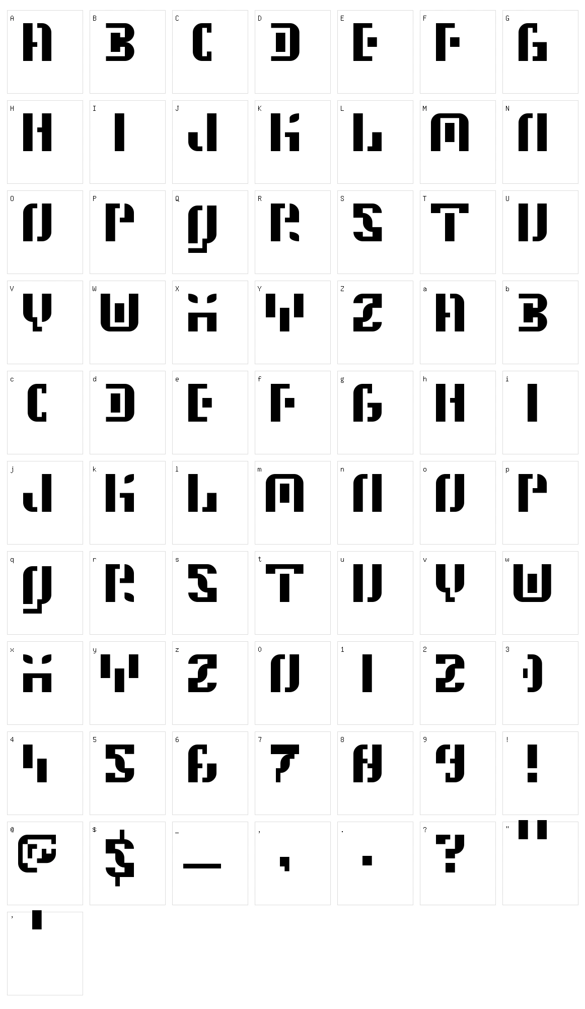 5 Space Station Character Set