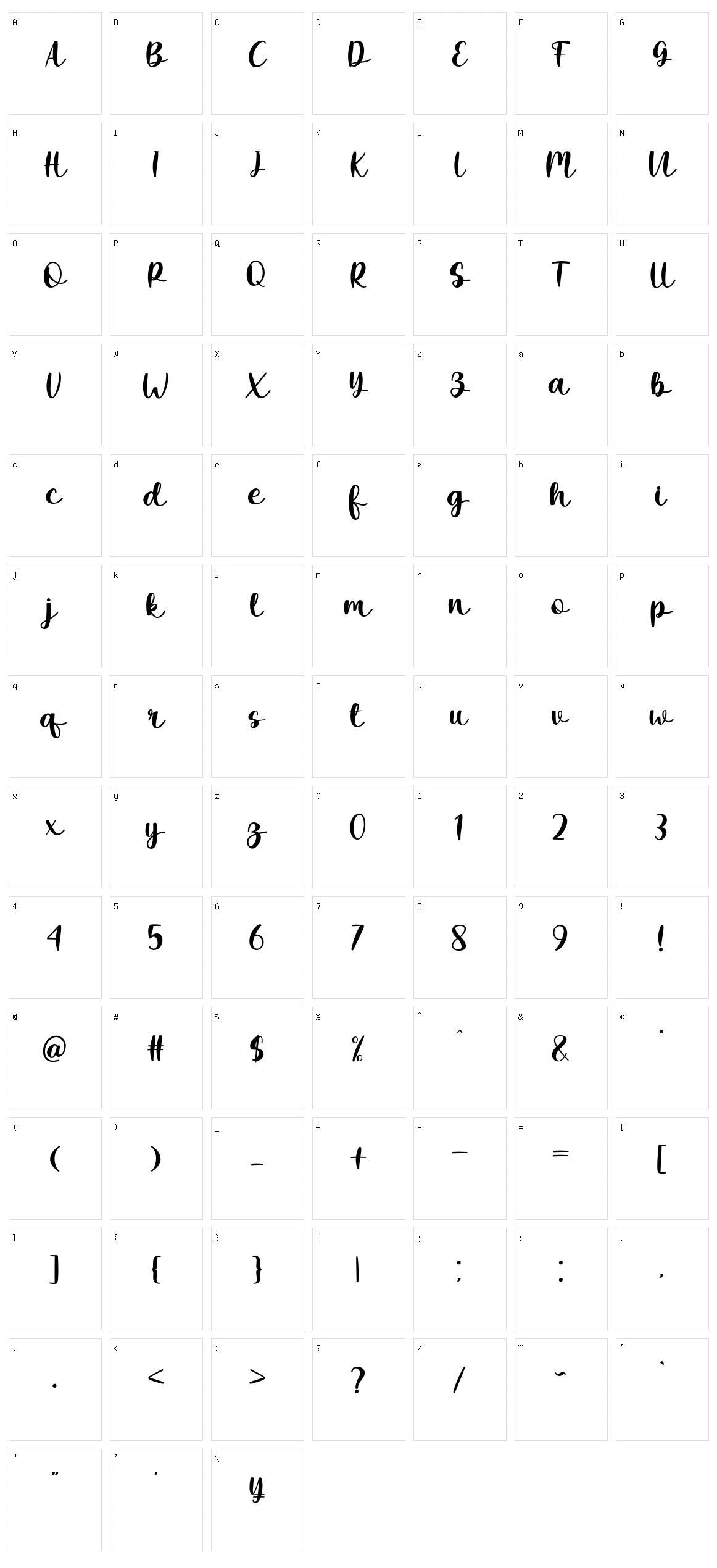 Simple Daily Character Set