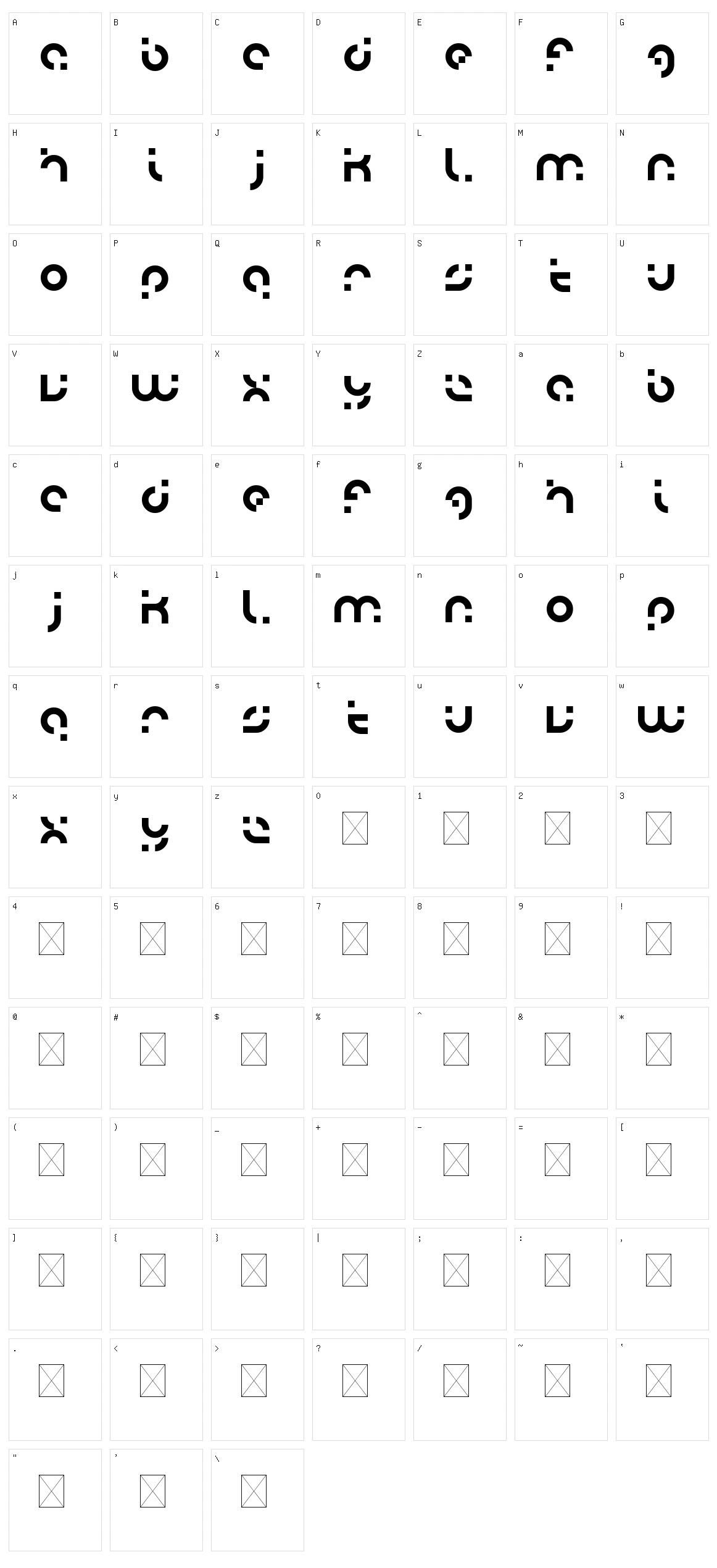 Adobo Character Set