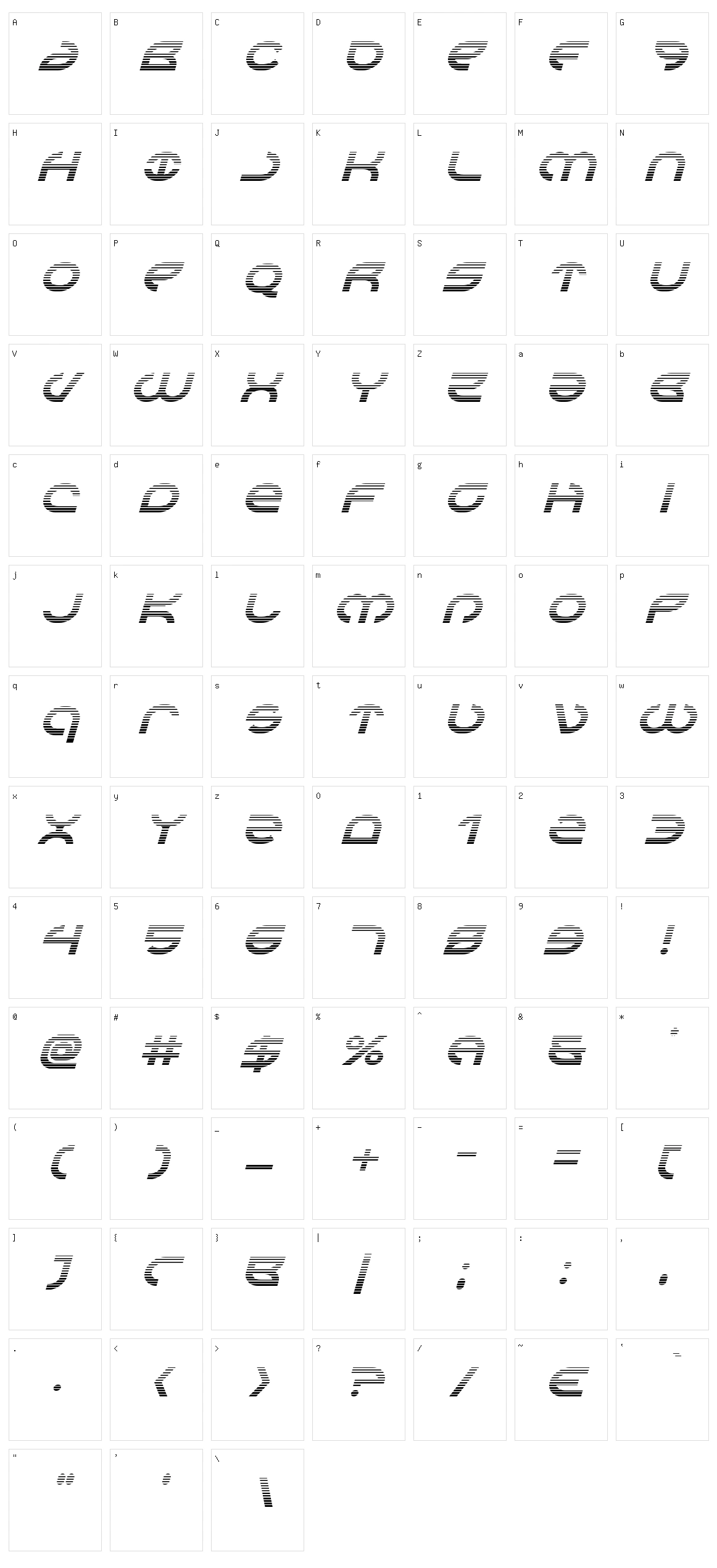 Aetherfox Character Set