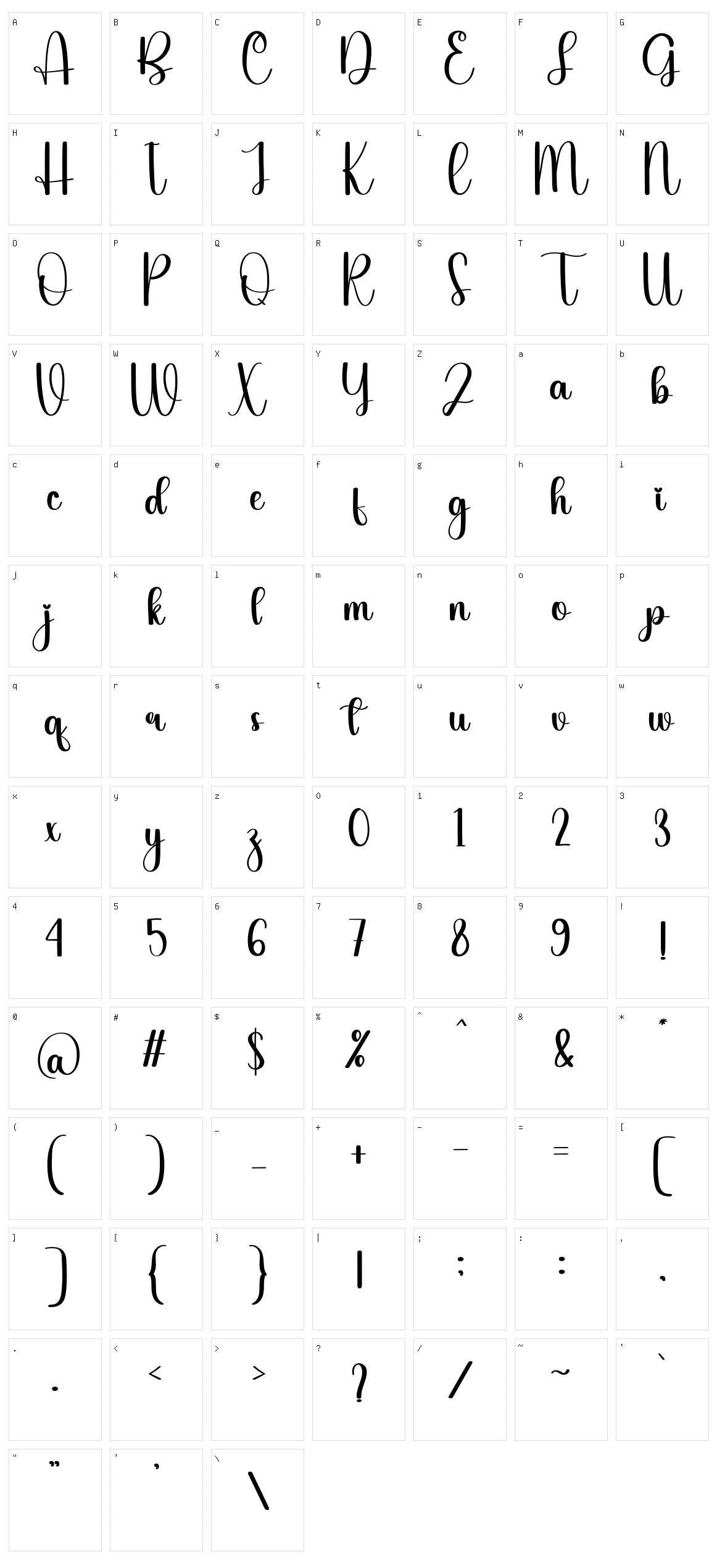 Black Line Character Set