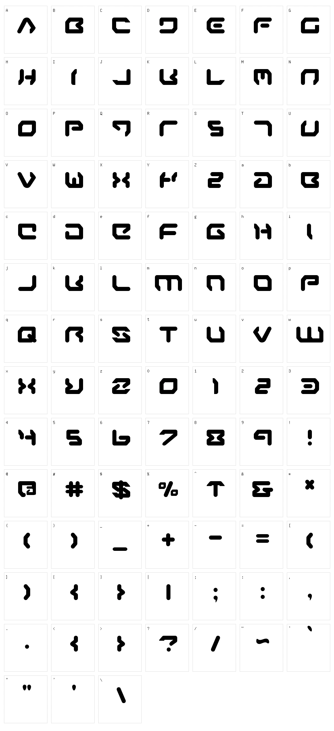 Airstrip One Character Set