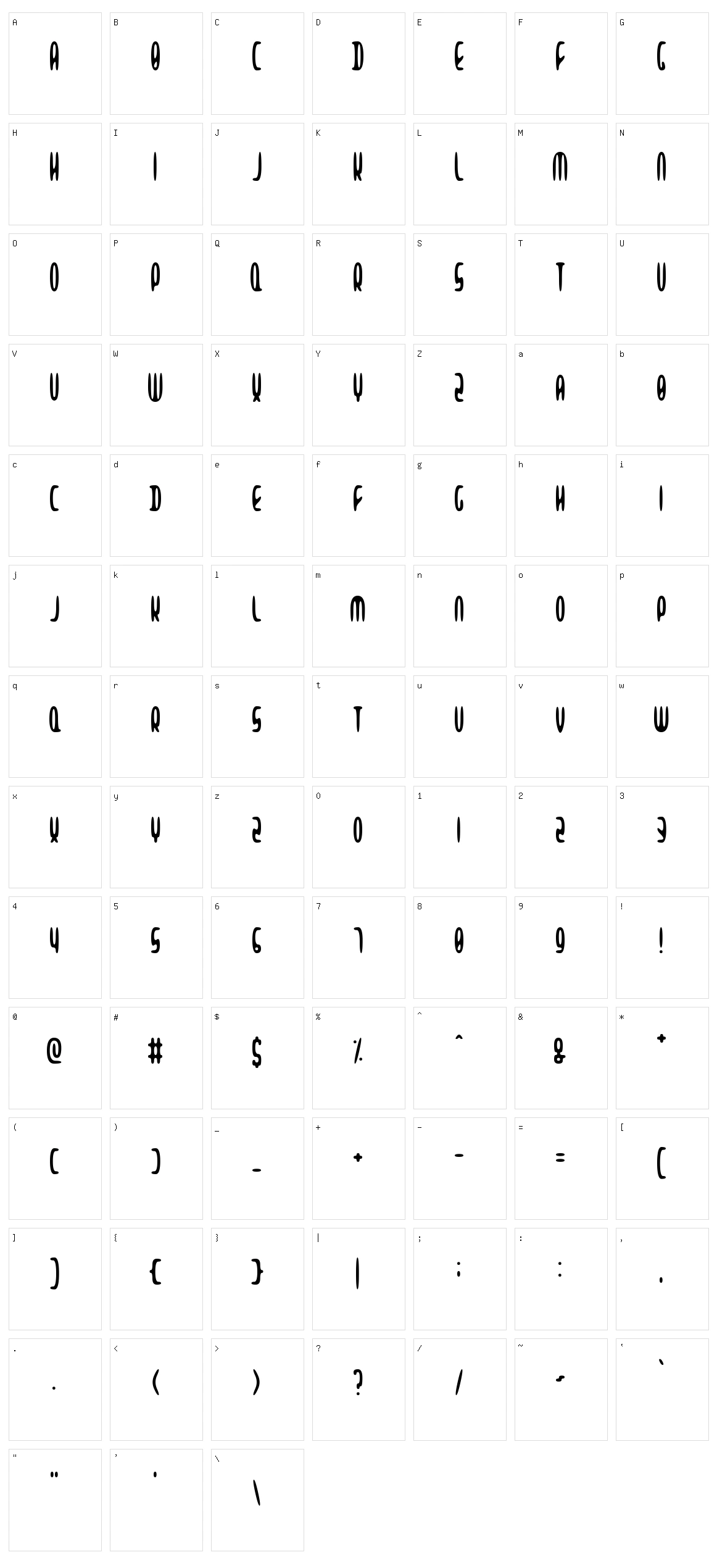 Alien Beasts Character Set