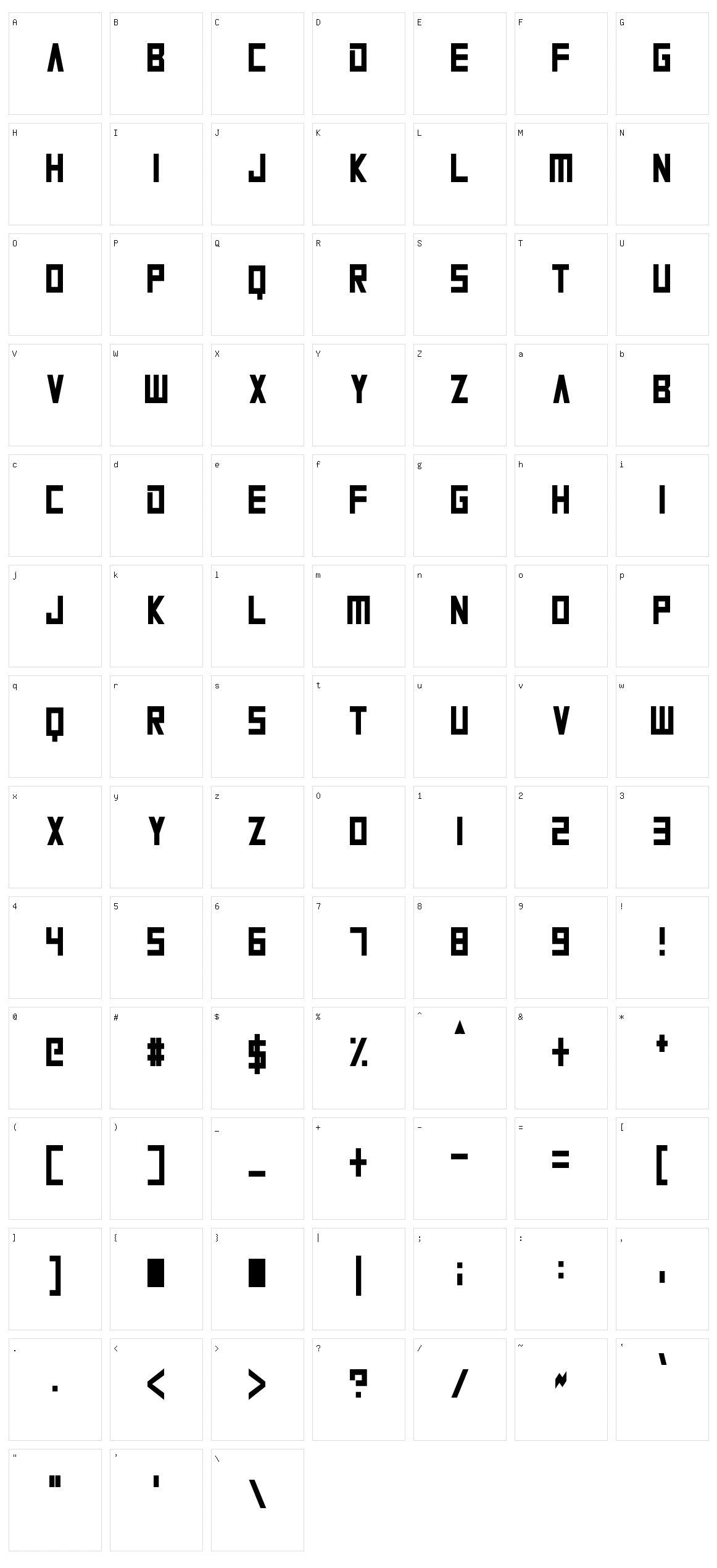 Alien Planet Character Set