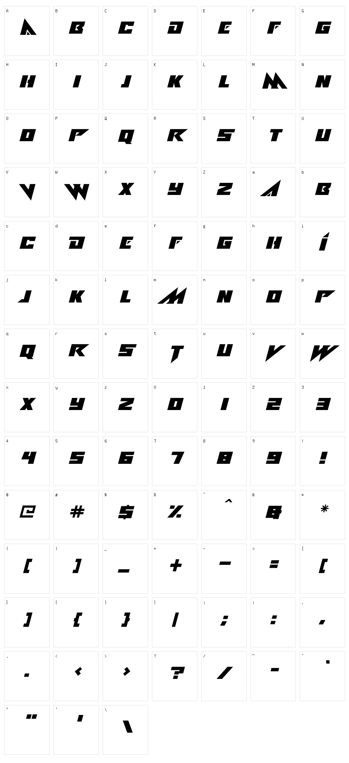 Alien Ravager Character Set