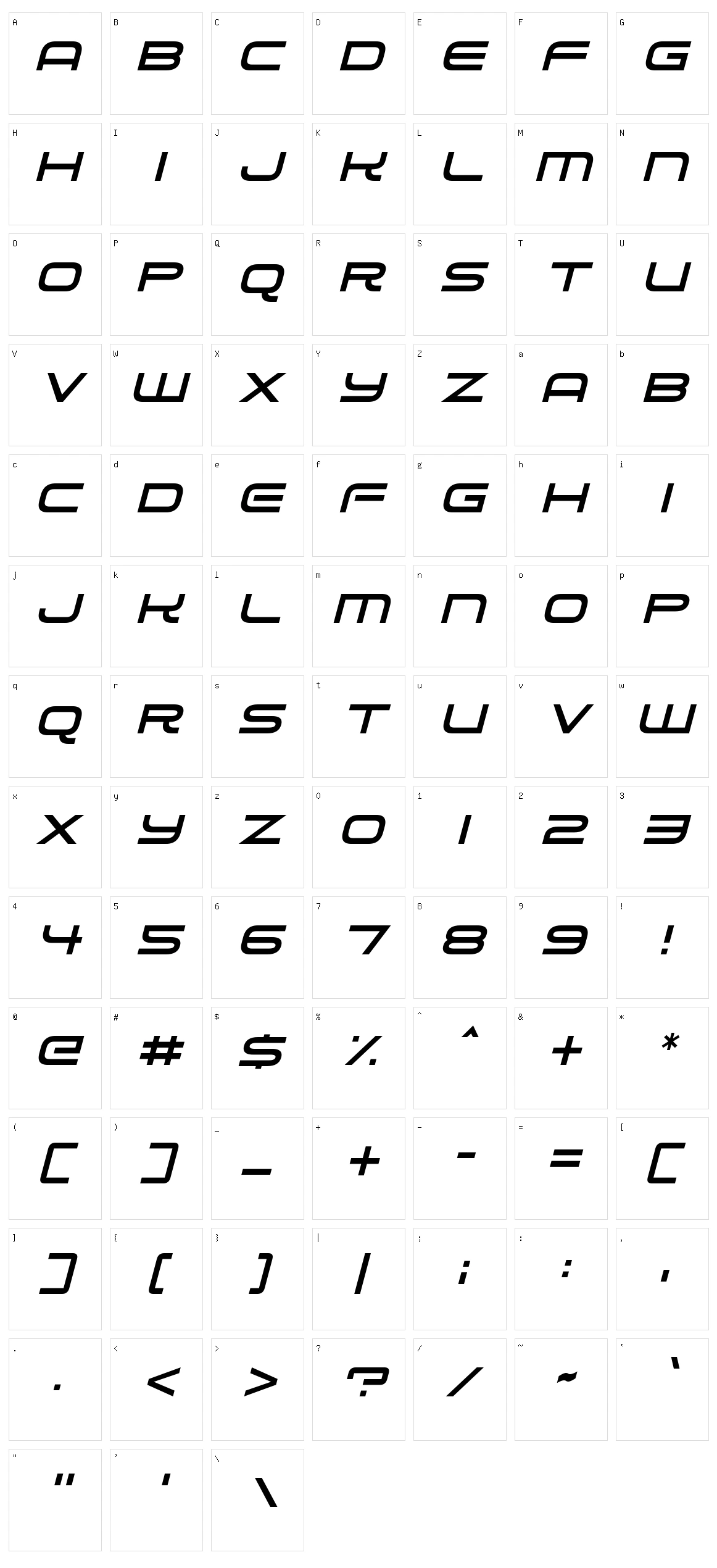 Alien Robot Character Set