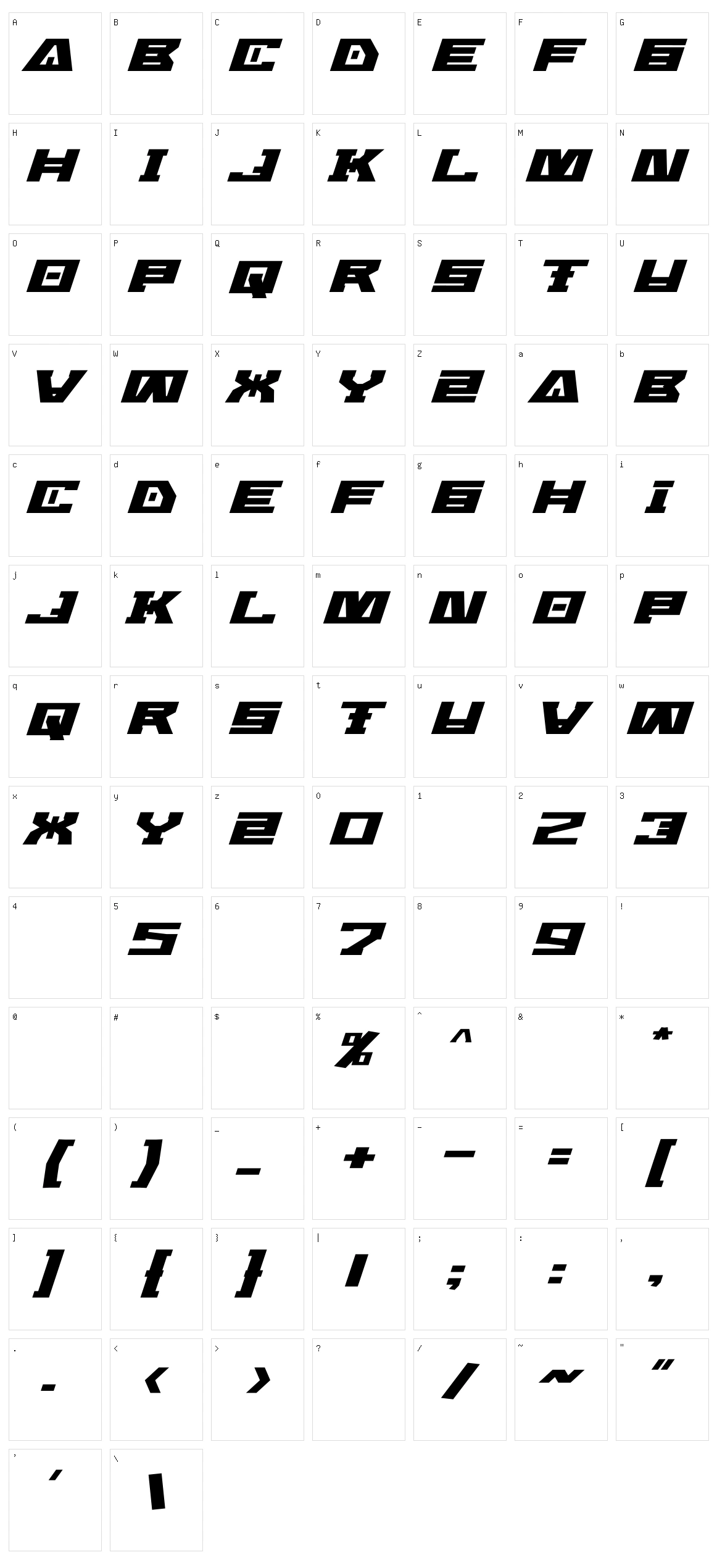 Alien Tribes Character Set