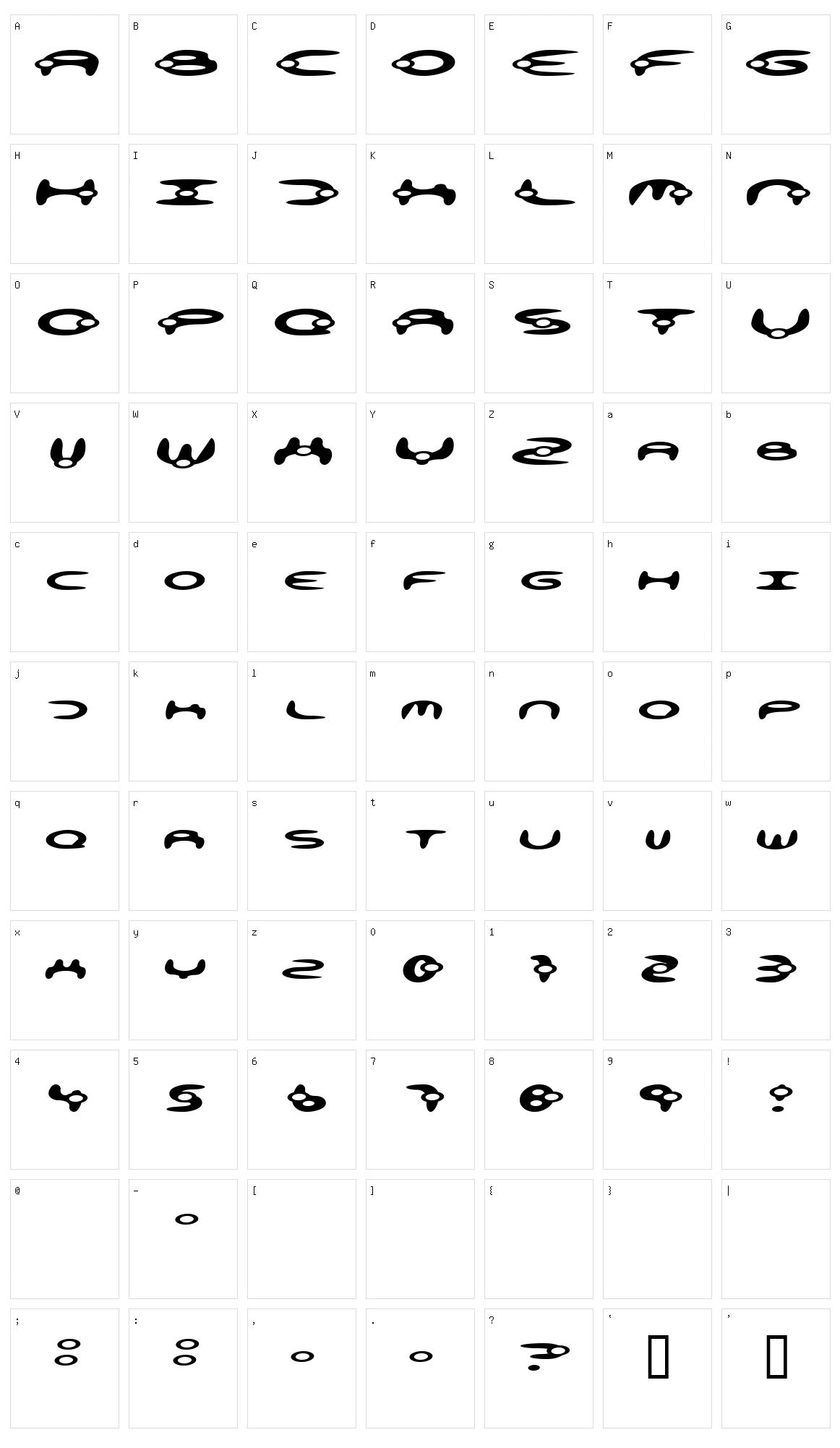 Alienation Character Set