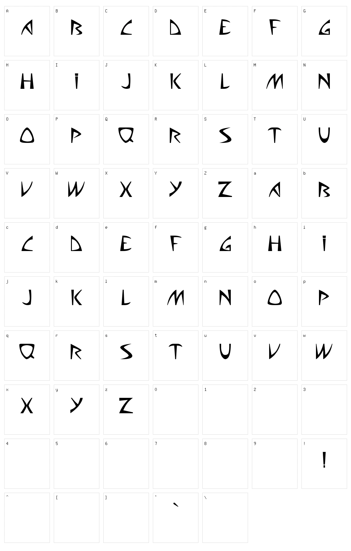 Aliens can suck it! Character Set