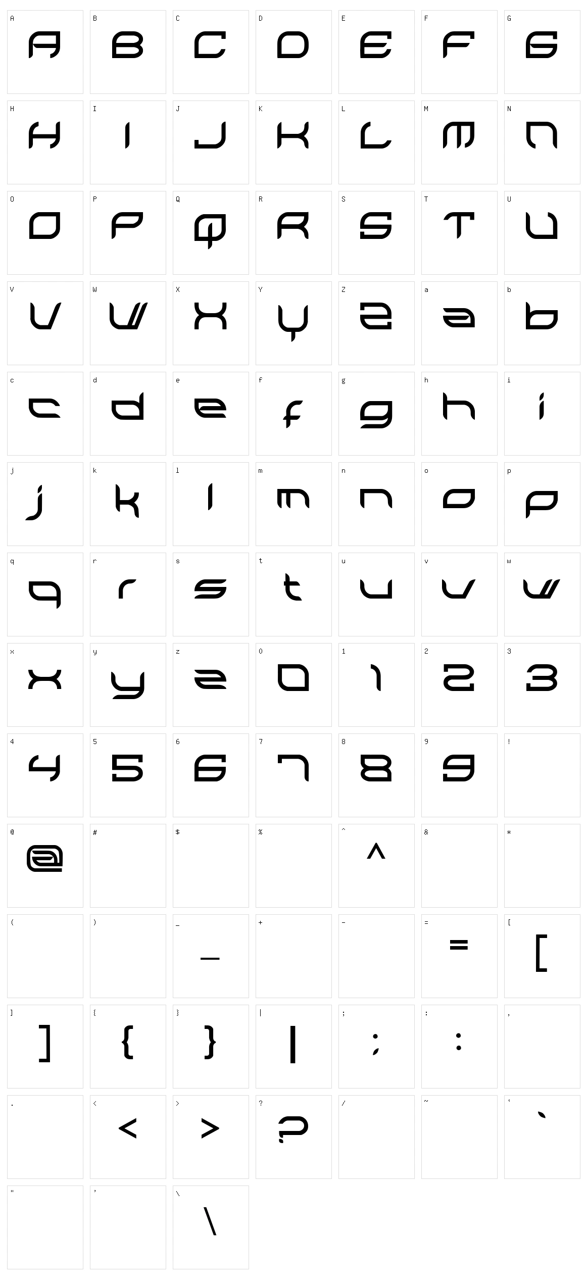 Allegias Character Set