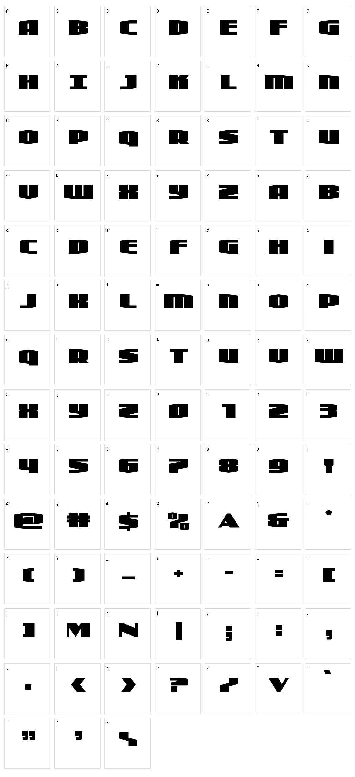 Alpha Century Character Set