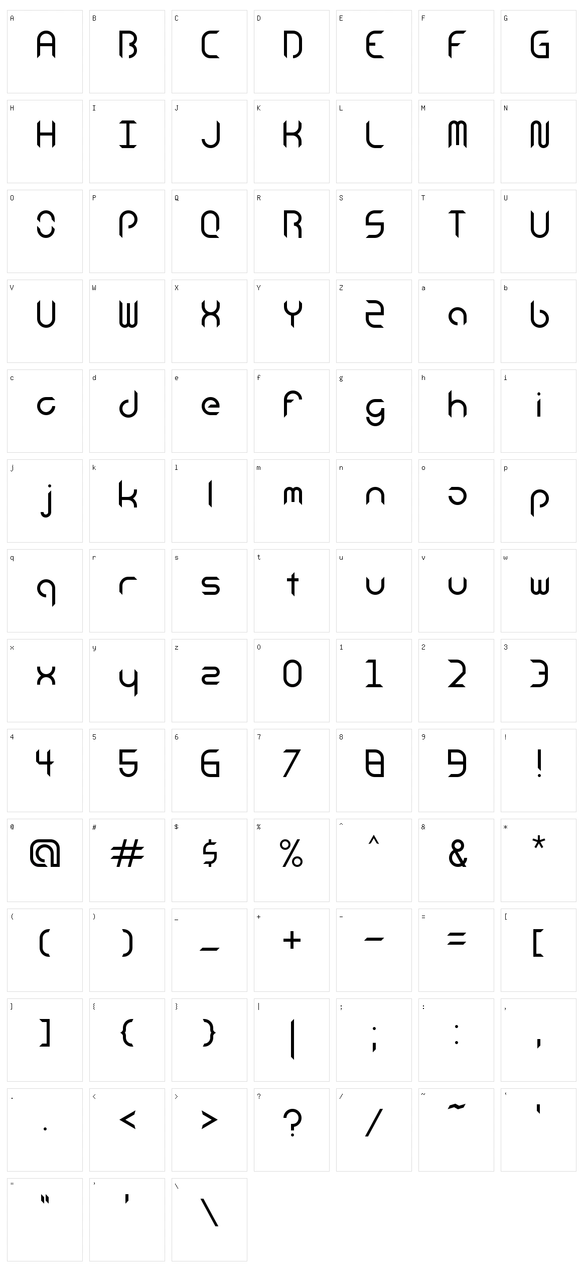 Android Insomnia Character Set