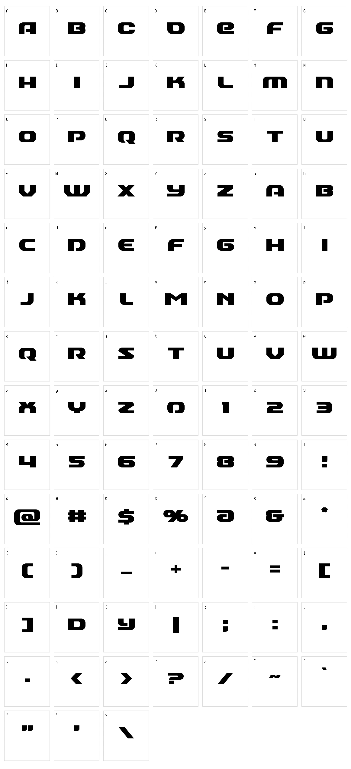 Annapolis Character Set