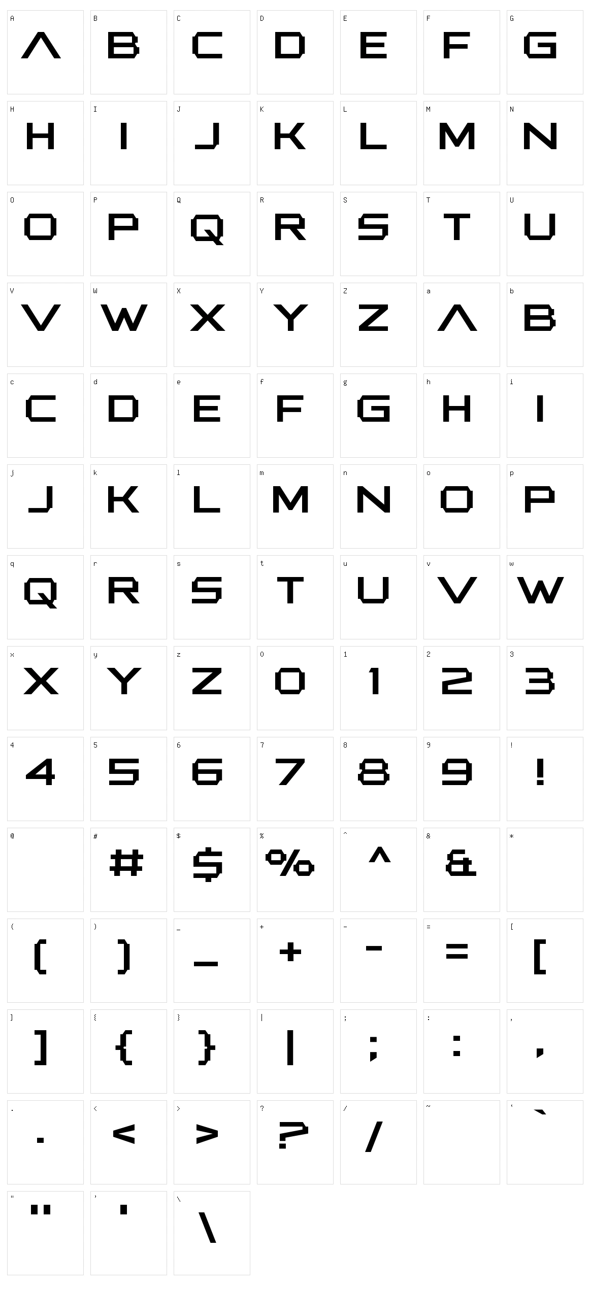 Another Xanadu Character Set