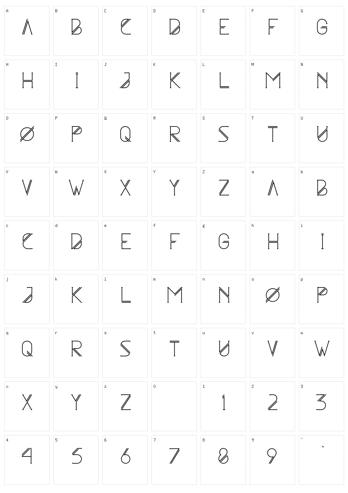 Astrobia Character Set