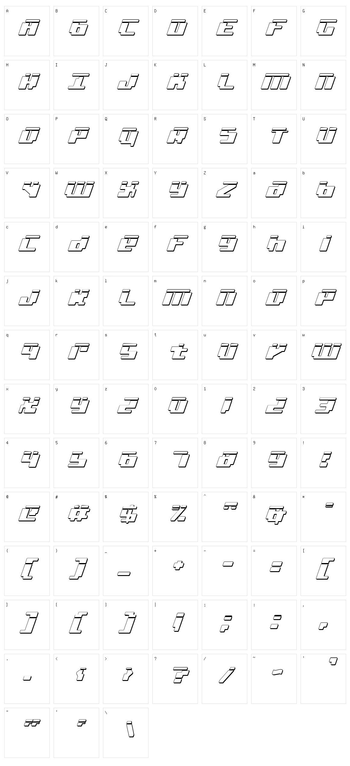 Bad Robot Character Set