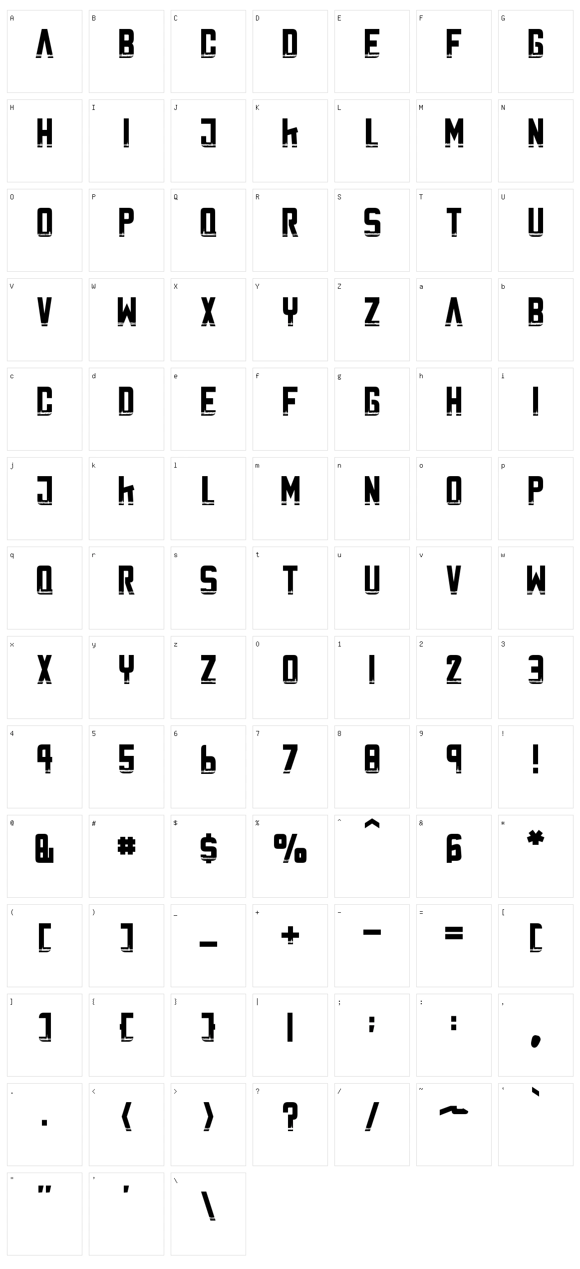 Battle Star Character Set