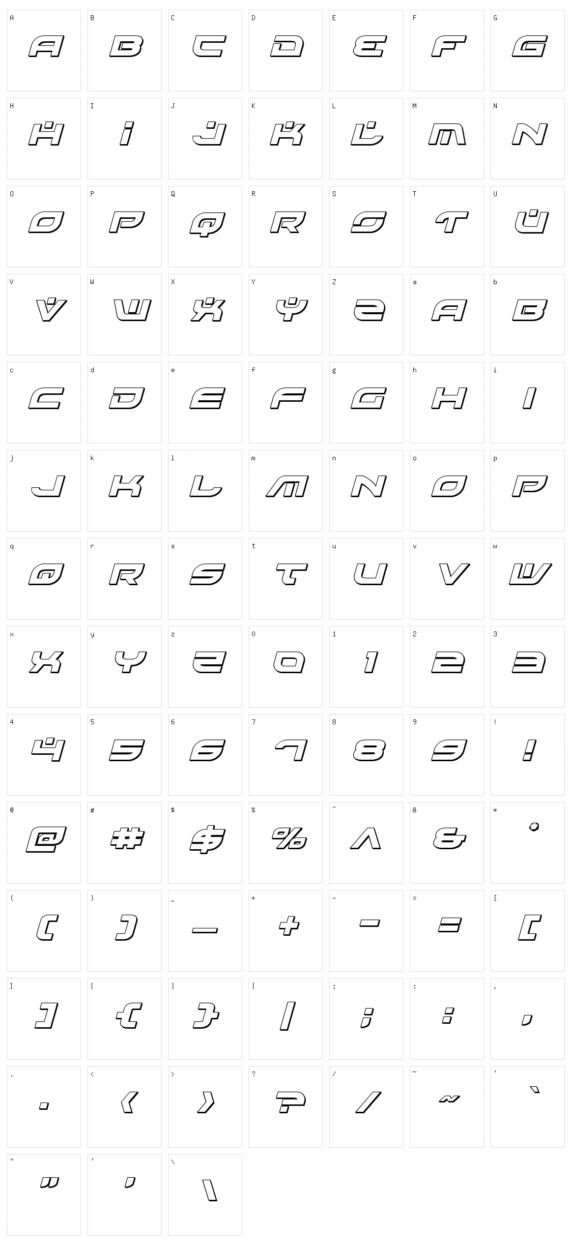 Battlefield Character Set