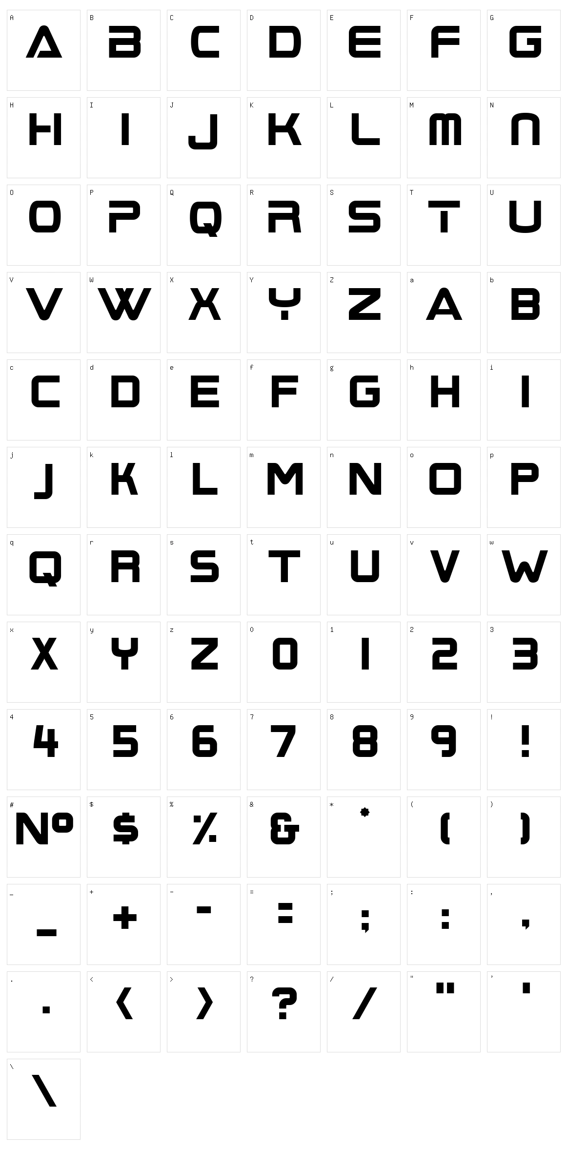 Boom Box Character Set