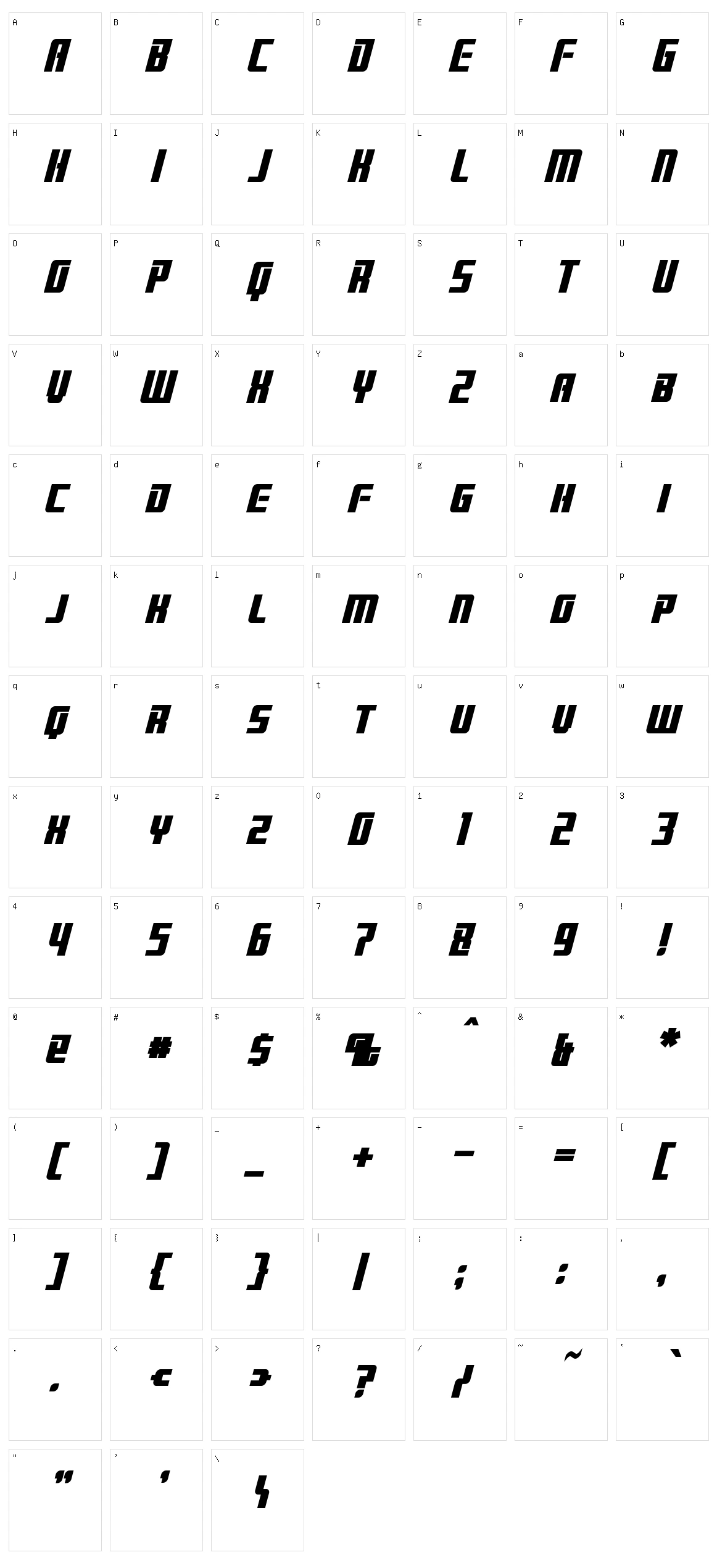 Brainstorm Character Set