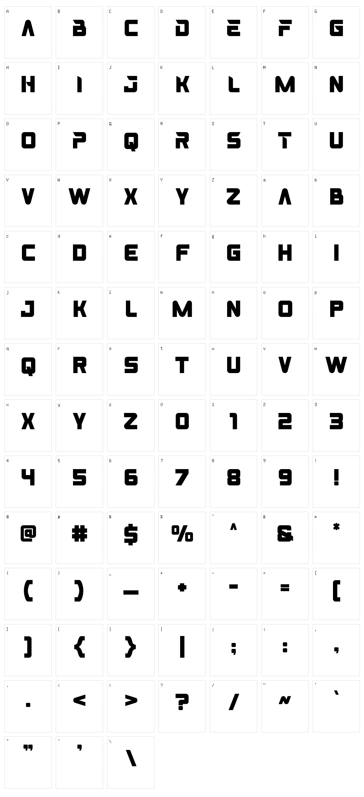 Burn Rubber Character Set