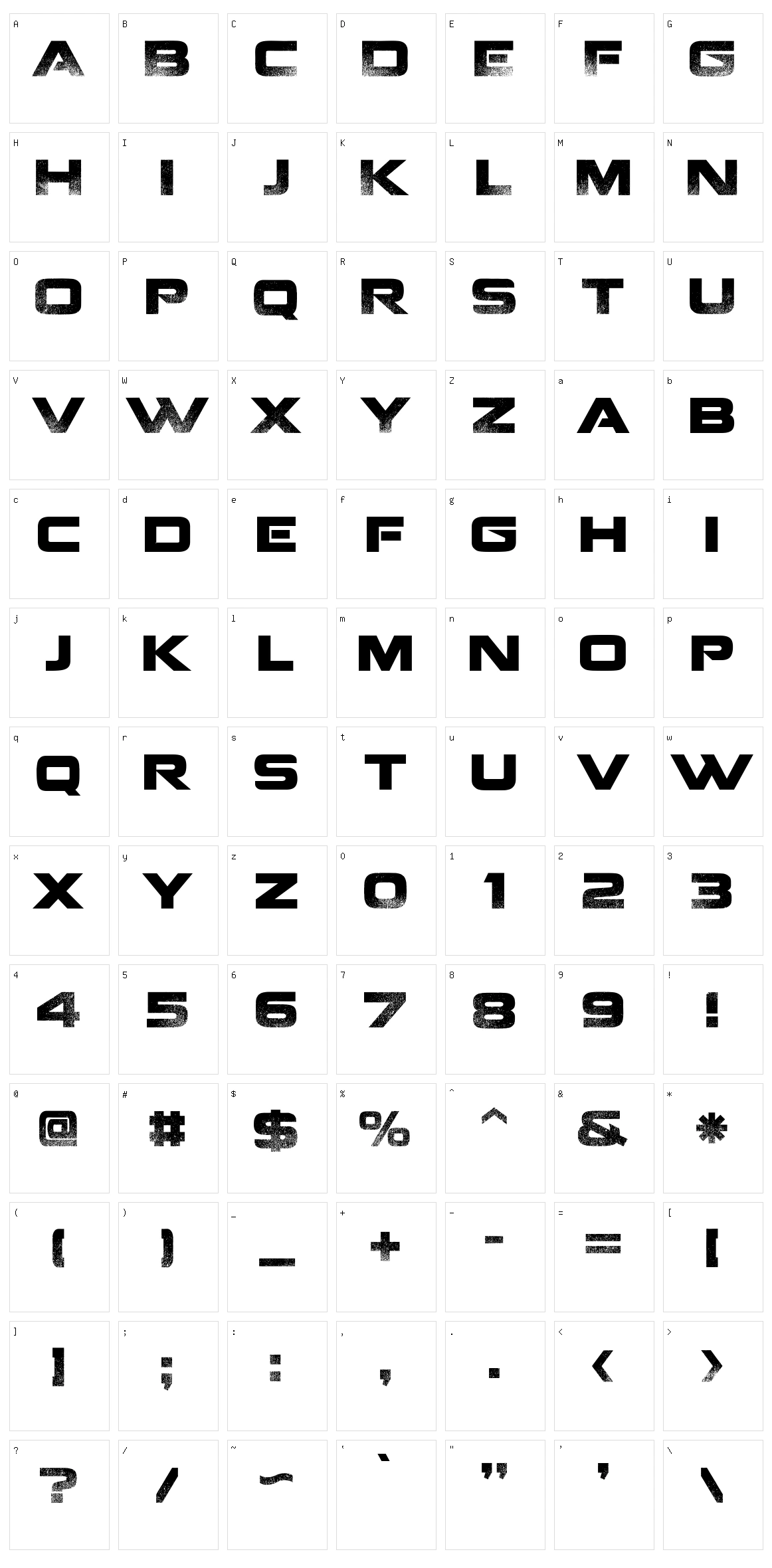 Coalition Character Set