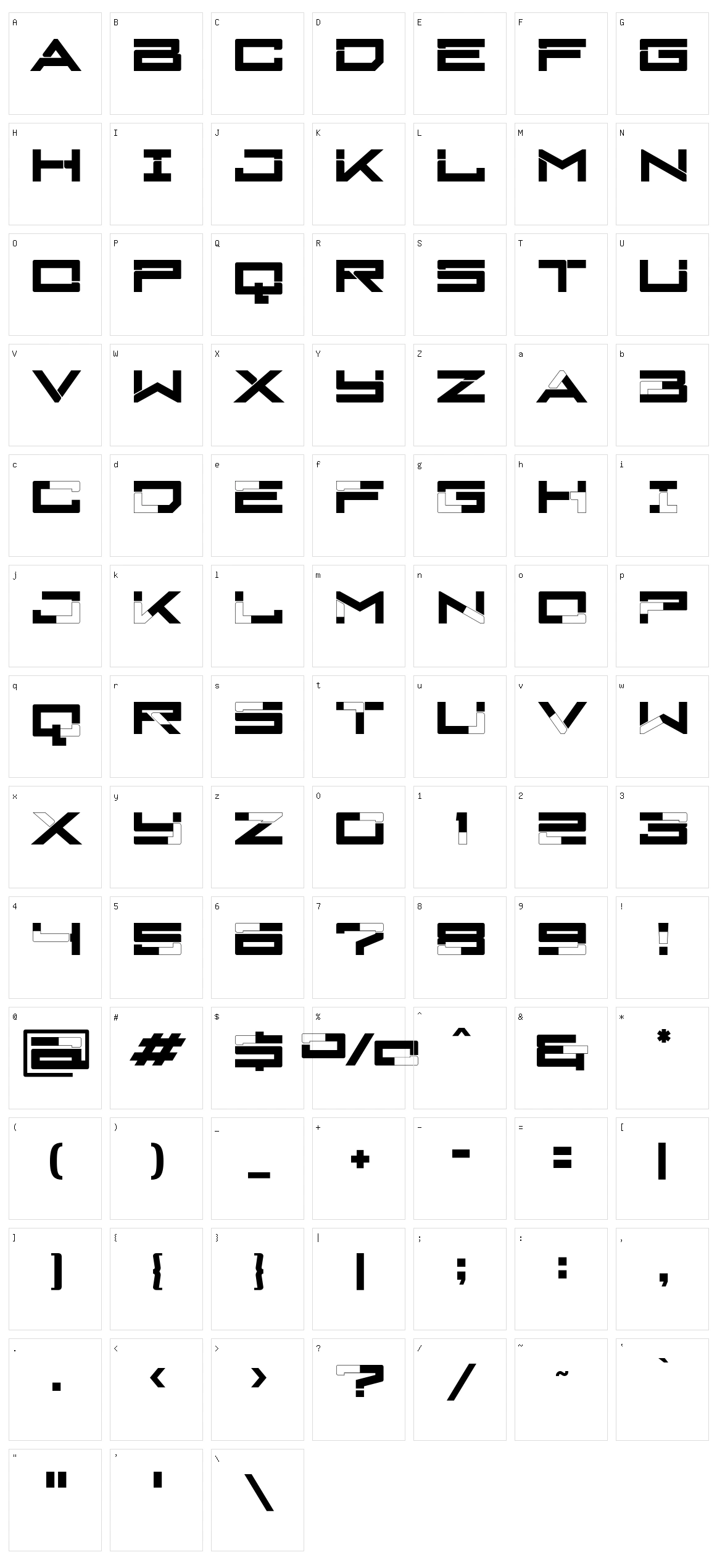 Cyber City Character Set