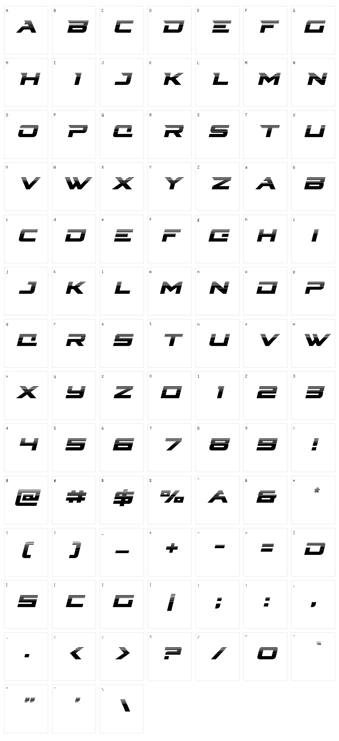 Cyberdyne Character Set