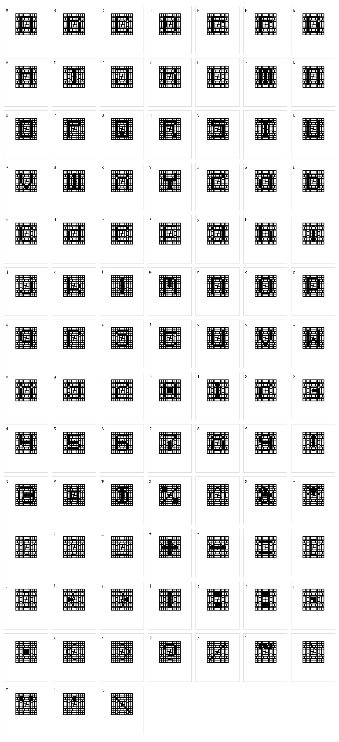 Cybernaut Character Set