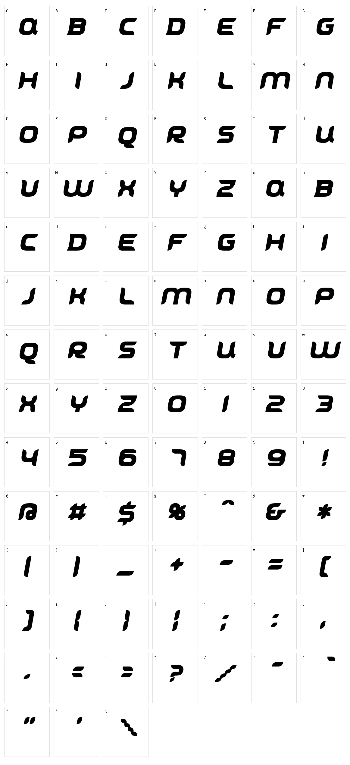 Cyrivendell Character Set