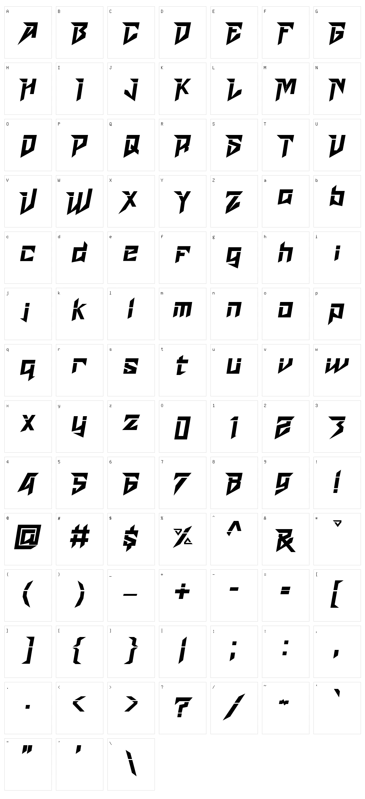 Dead Space Character Set