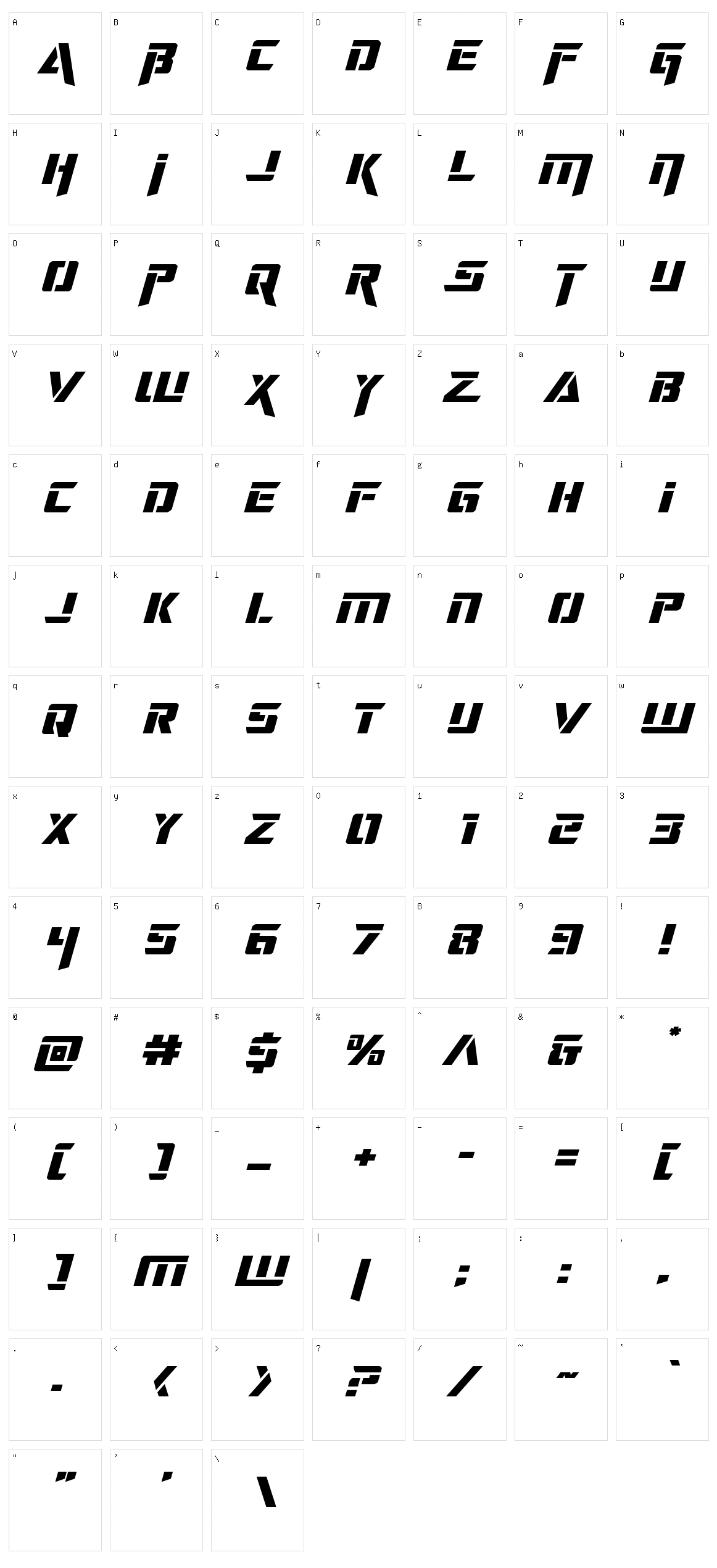 Deceptibots Character Set