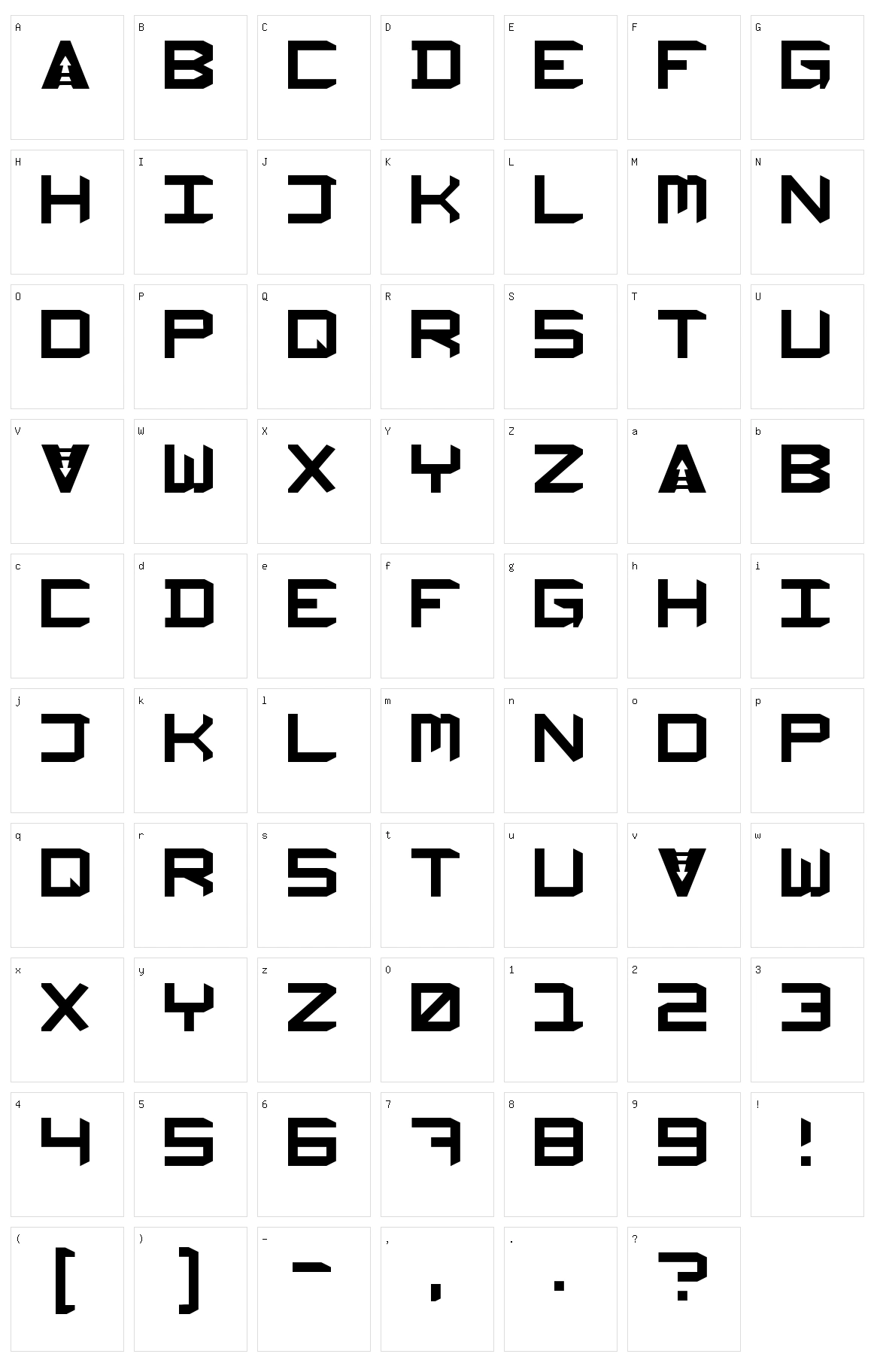 Delta Heavy Character Set